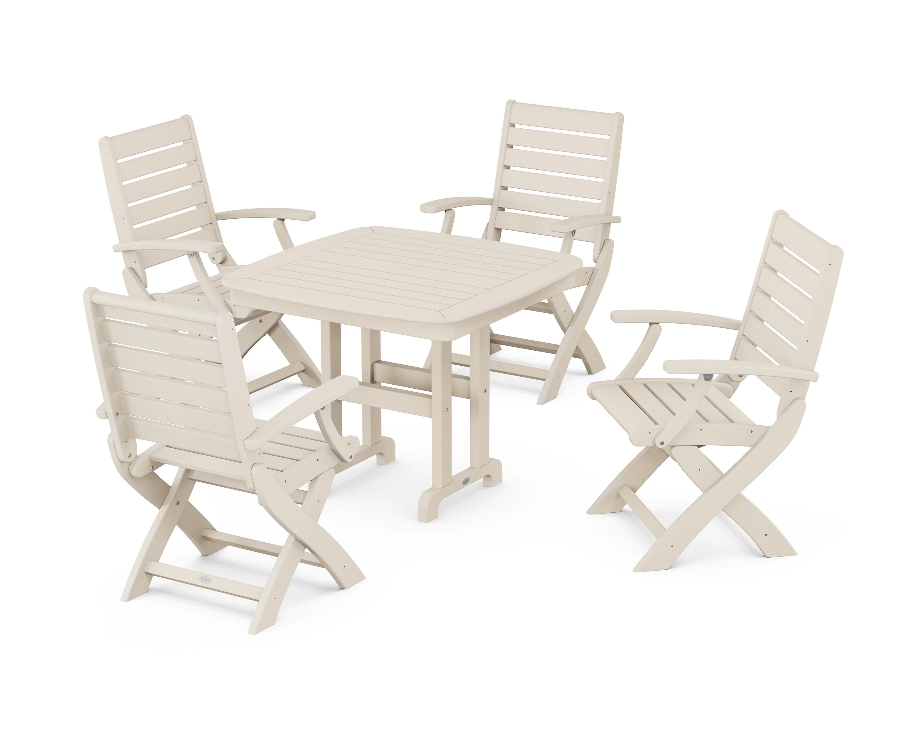 Signature Folding Chair 5-Piece Dining Set - Image 6