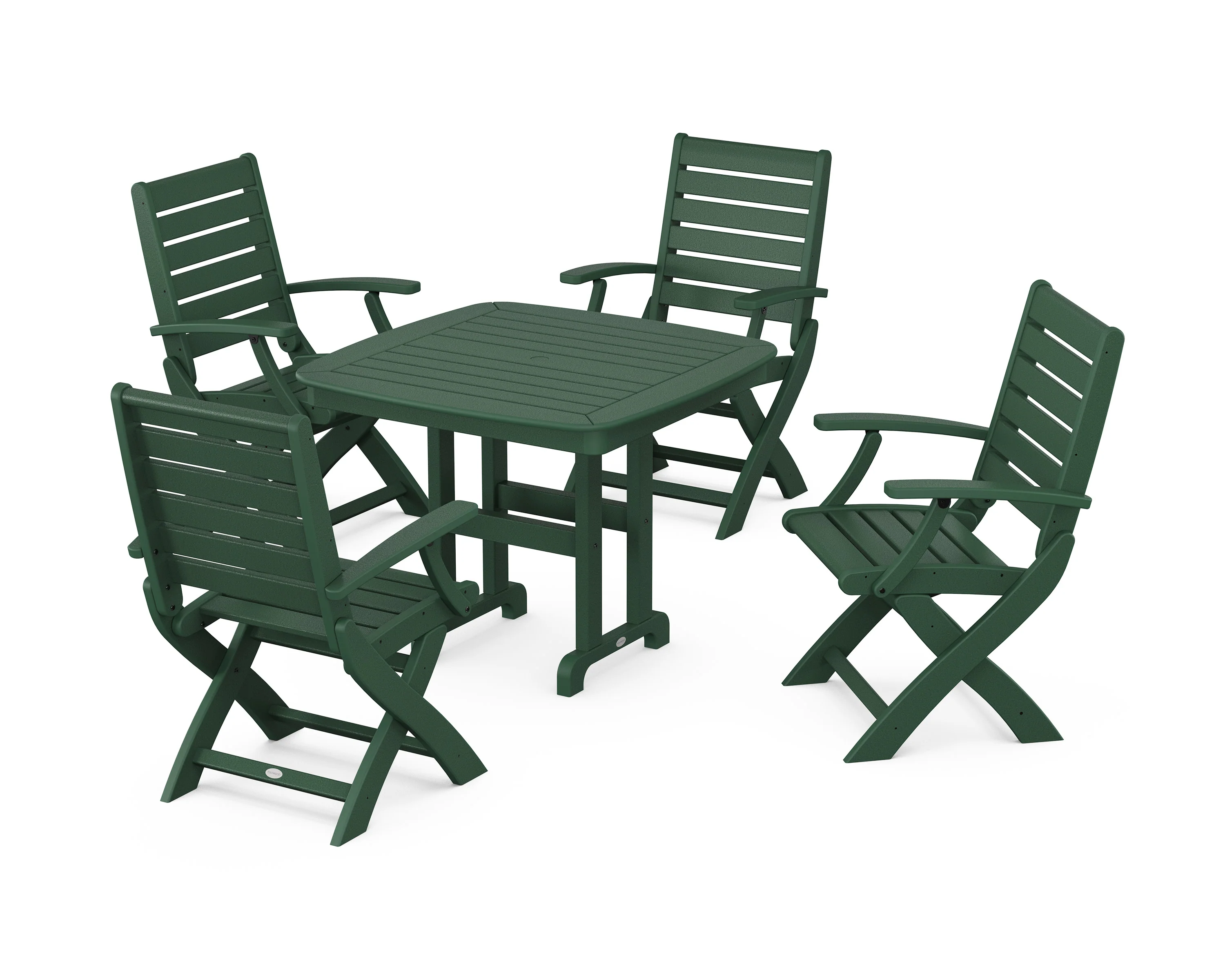 Signature Folding Chair 5-Piece Dining Set - Image 7