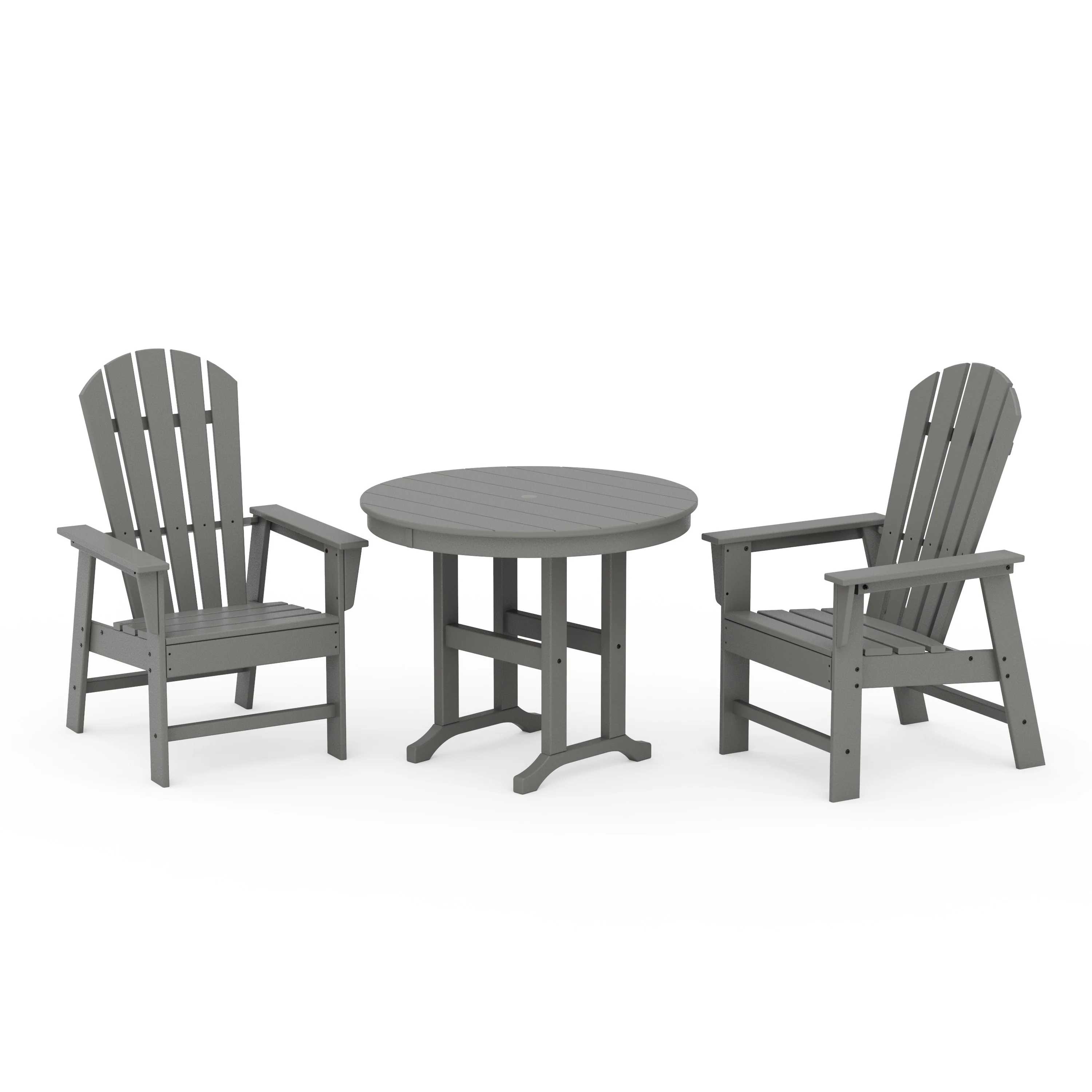 South Beach 3-Piece Round Farmhouse Dining Set