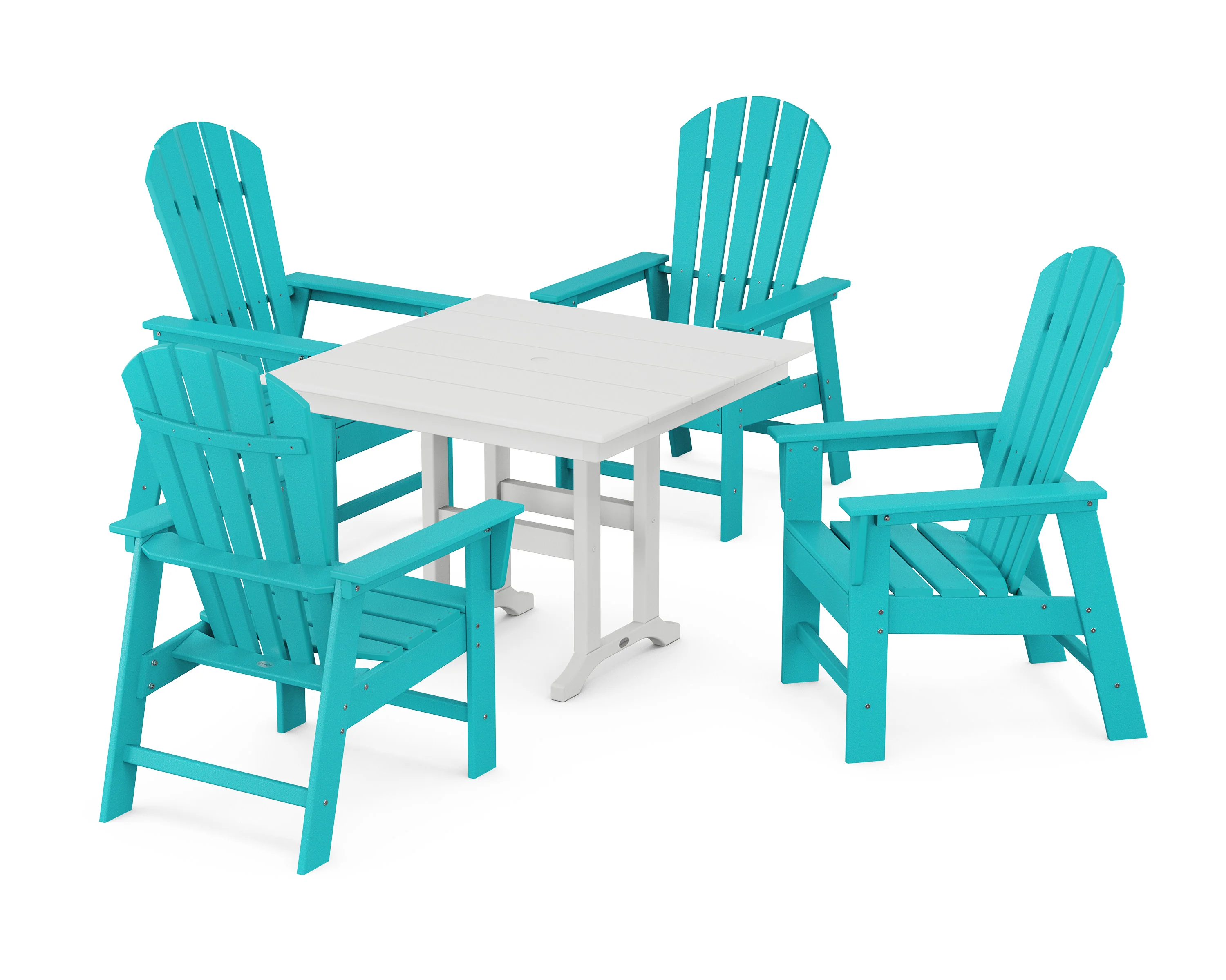South Beach 5-Piece Farmhouse Dining Set - Image 6