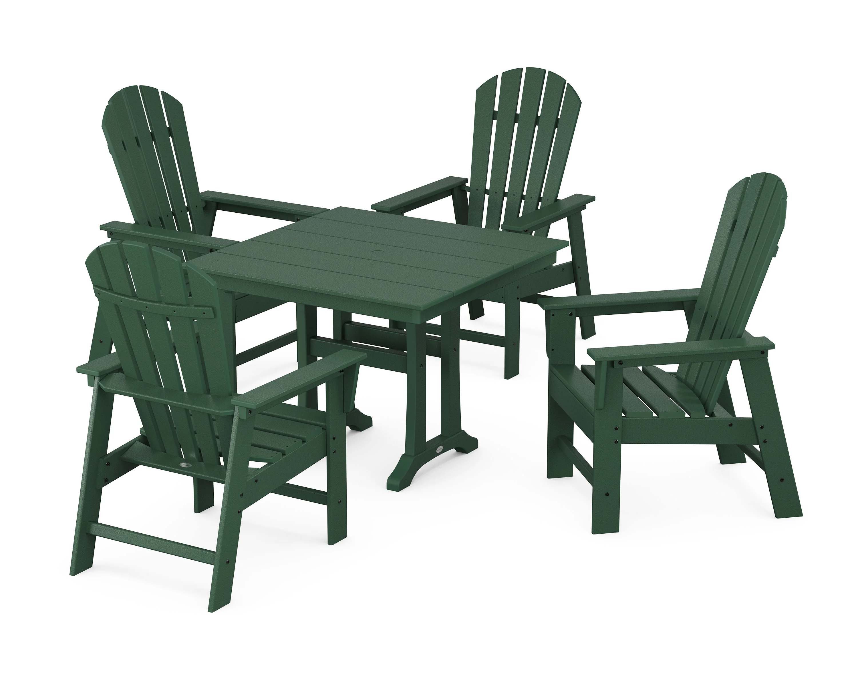 South Beach 5-Piece Farmhouse Dining Set With Trestle Legs - Image 10