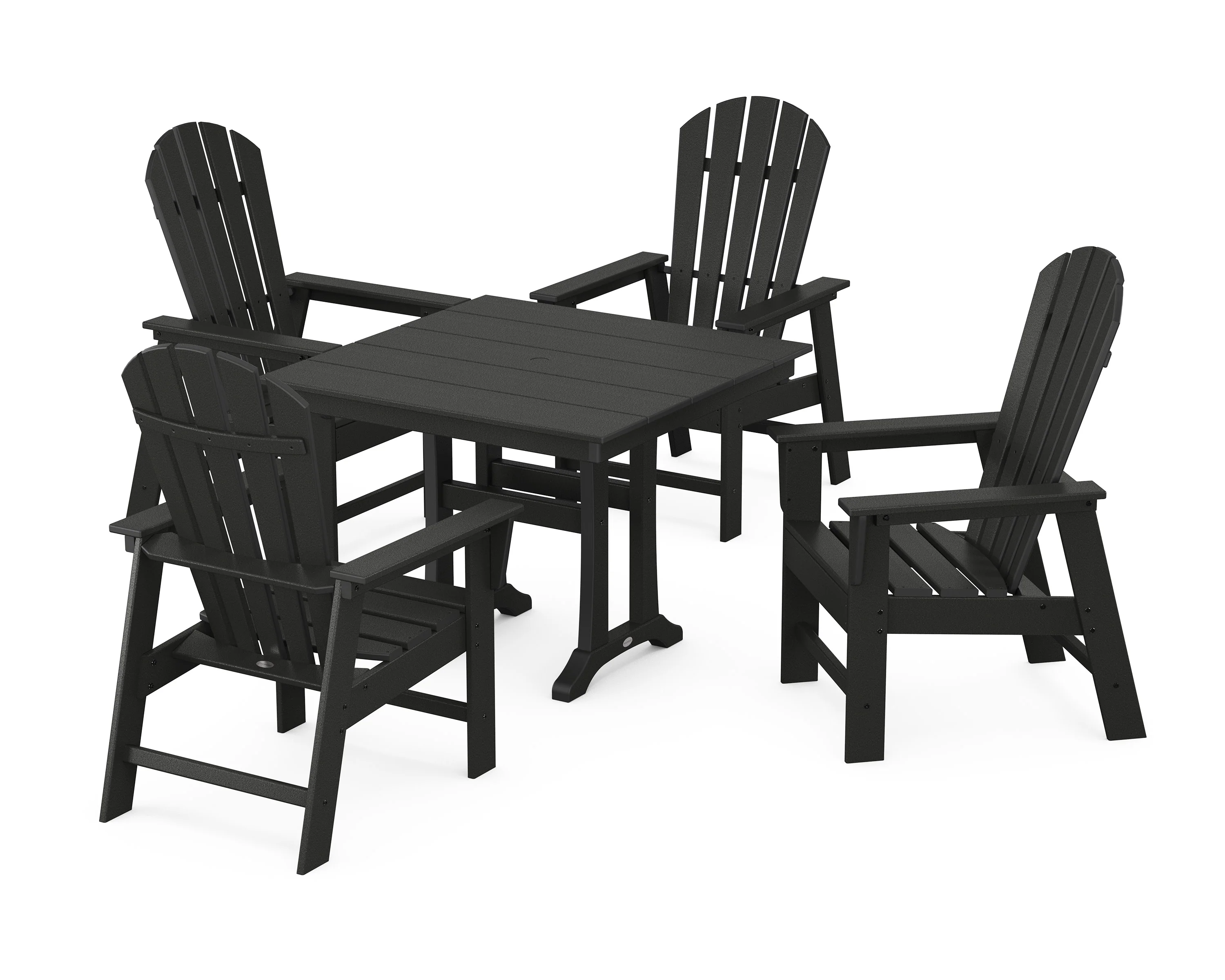 South Beach 5-Piece Farmhouse Dining Set With Trestle Legs - Image 12