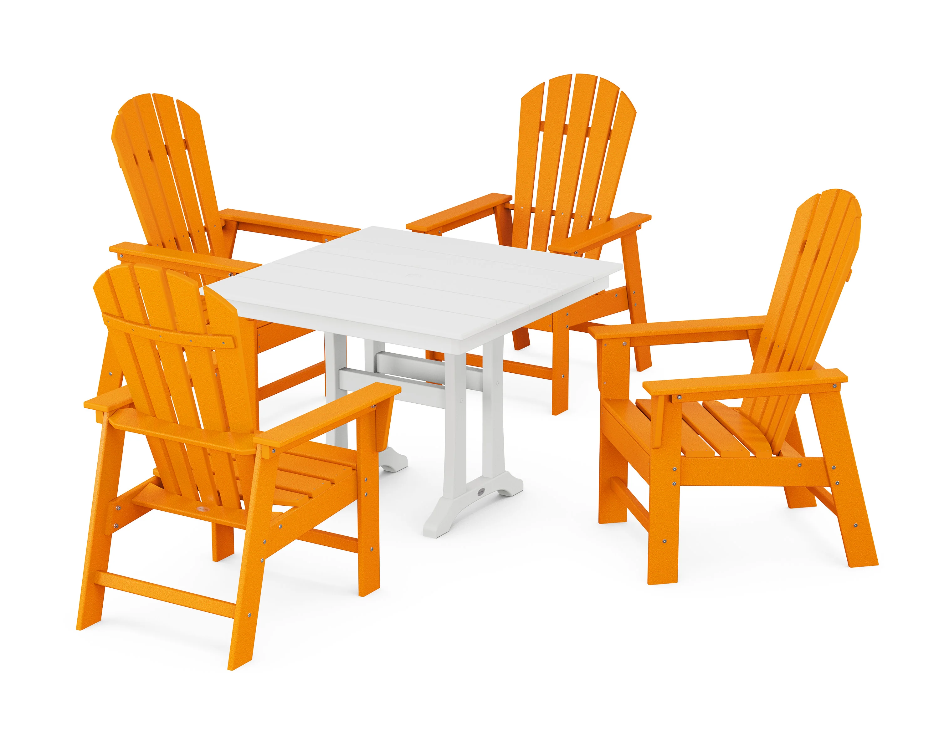 South Beach 5-Piece Farmhouse Dining Set With Trestle Legs - Image 13