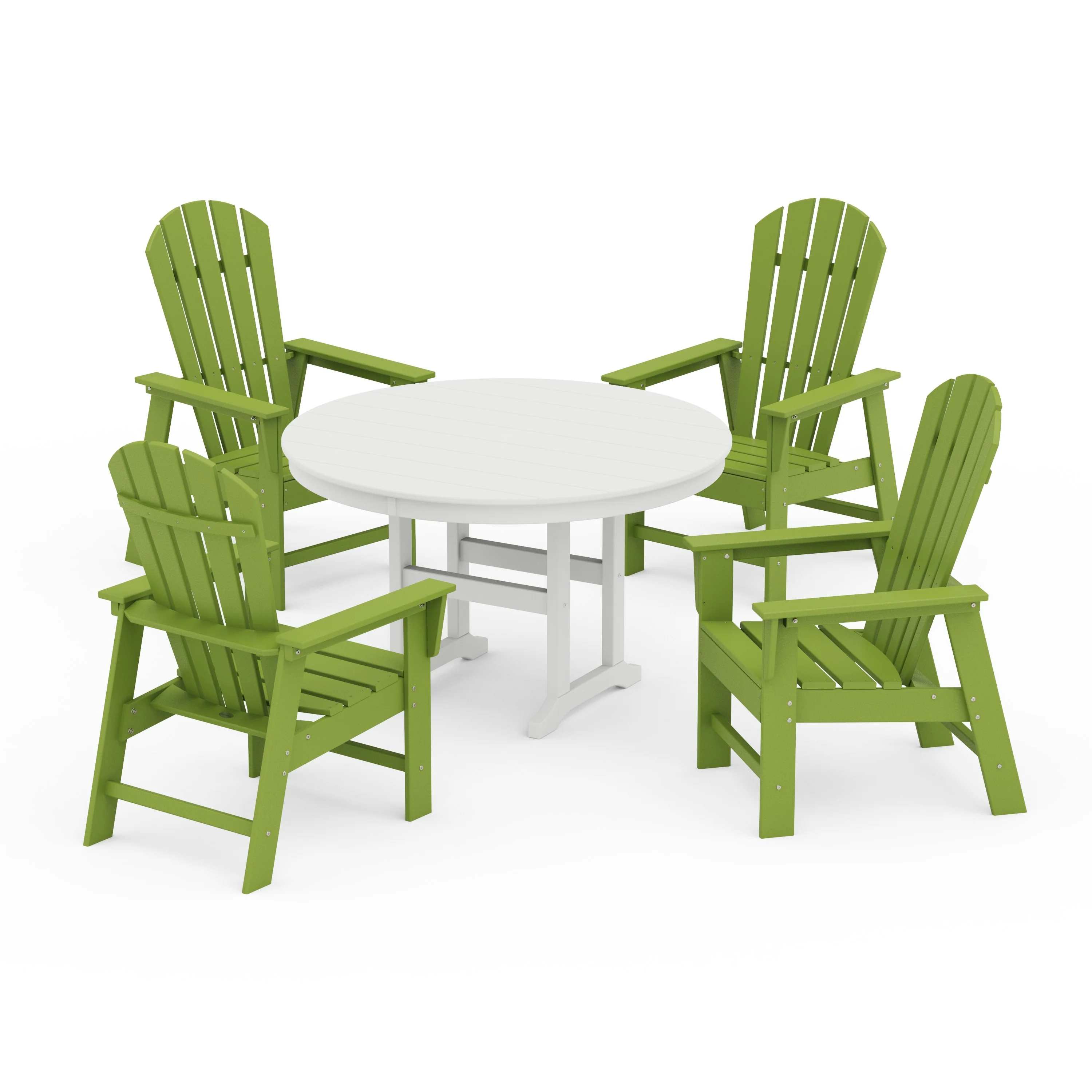 South Beach 5-Piece Round Farmhouse Dining Set - Image 16