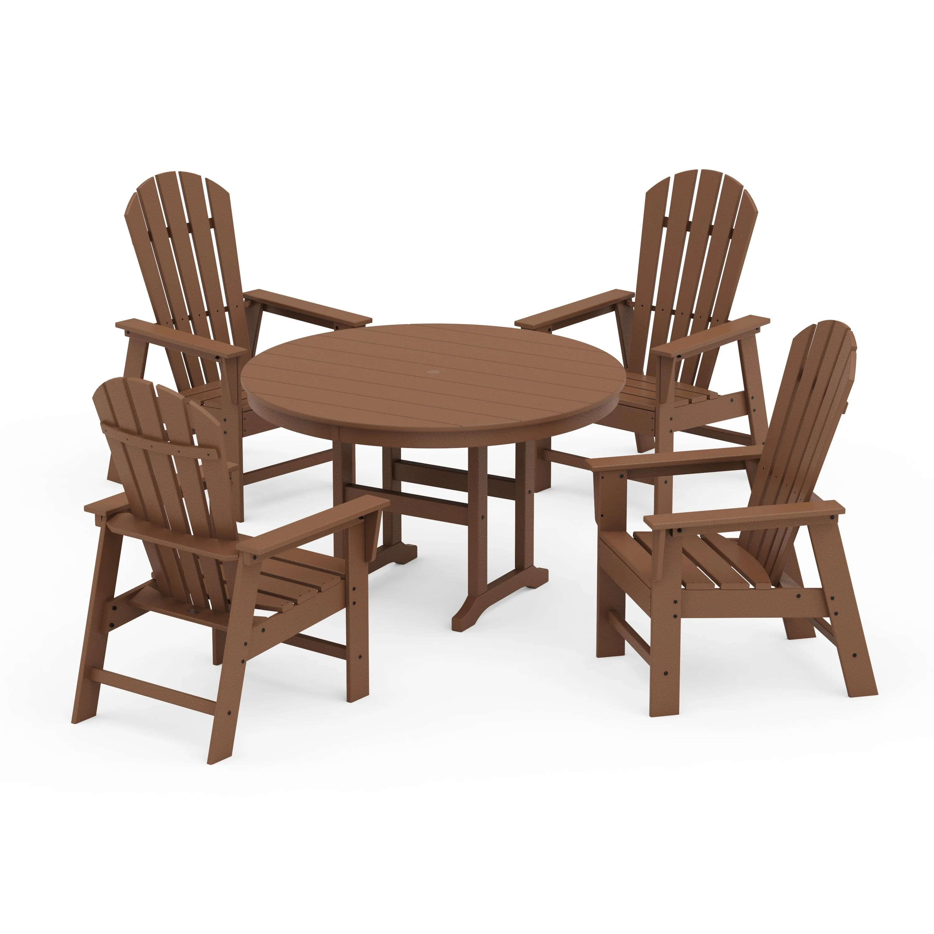 South Beach 5-Piece Round Farmhouse Dining Set - Image 8