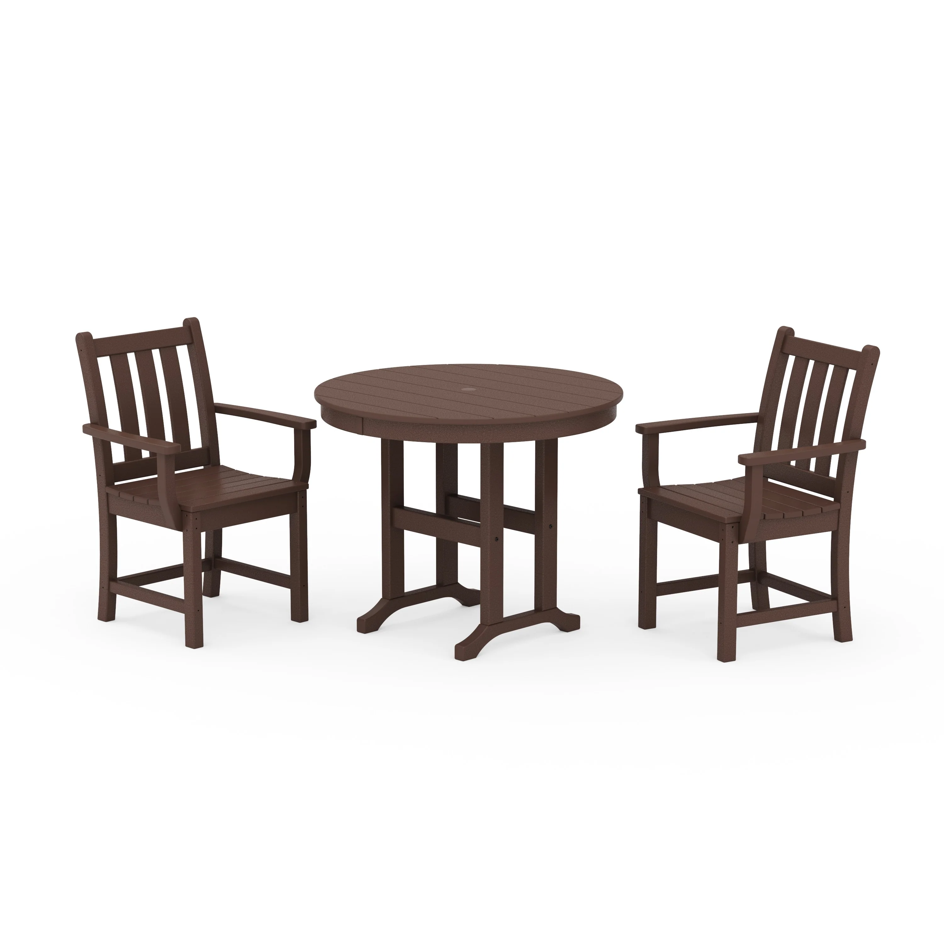 Traditional Garden 3-Piece Round Dining Set - Image 8