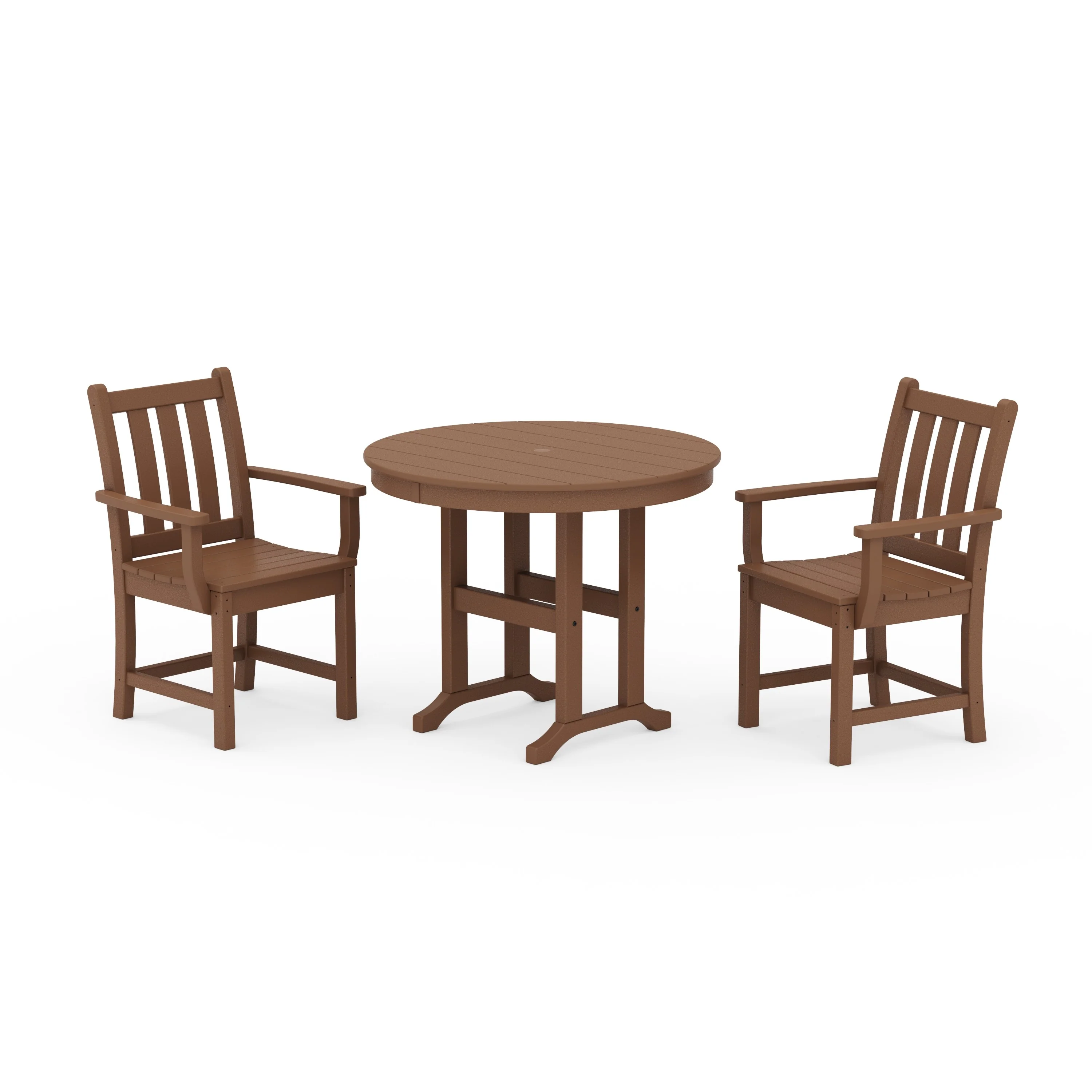 Traditional Garden 3-Piece Round Dining Set - Image 9
