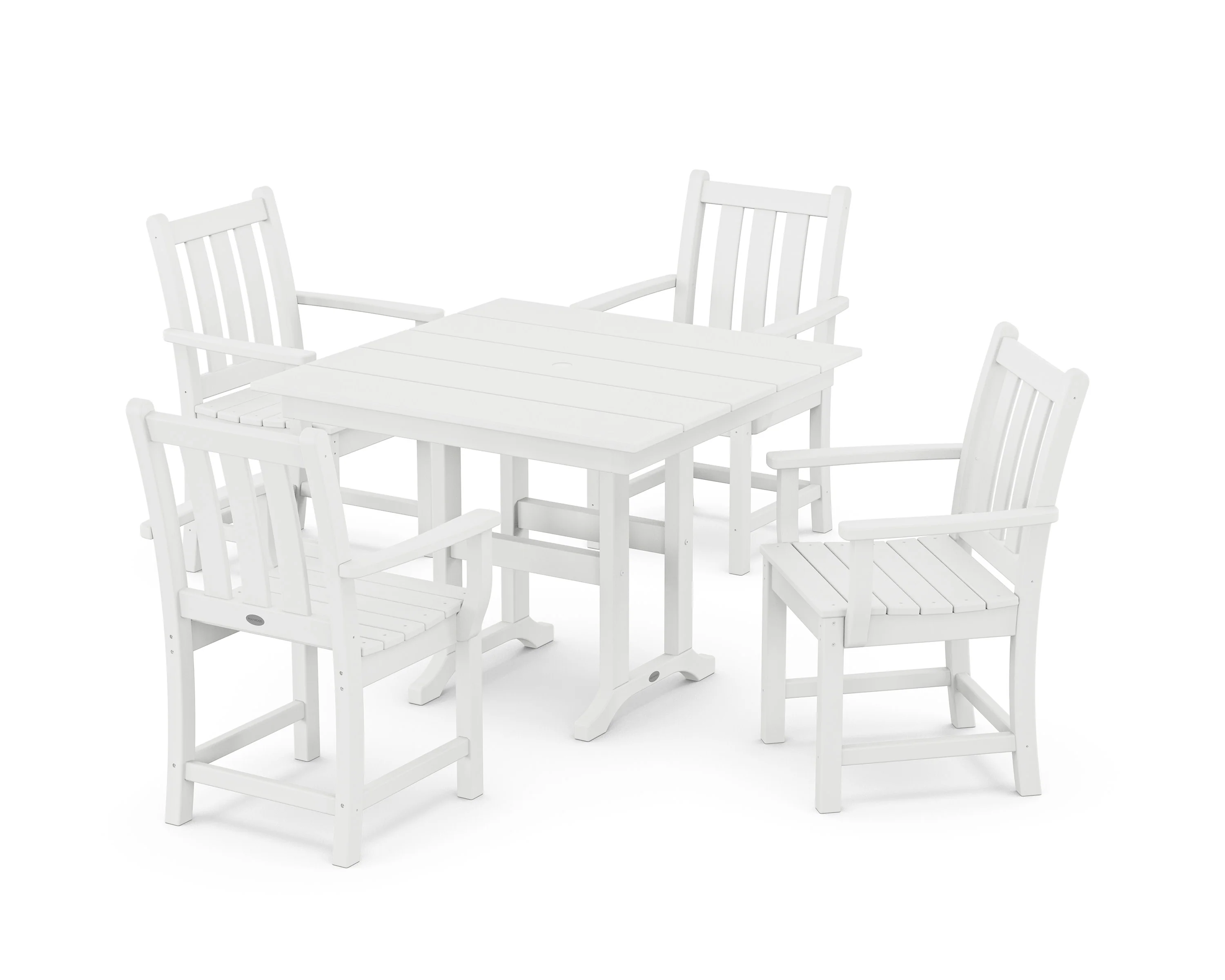 Traditional Garden 5-Piece Farmhouse Dining Set - Image 3