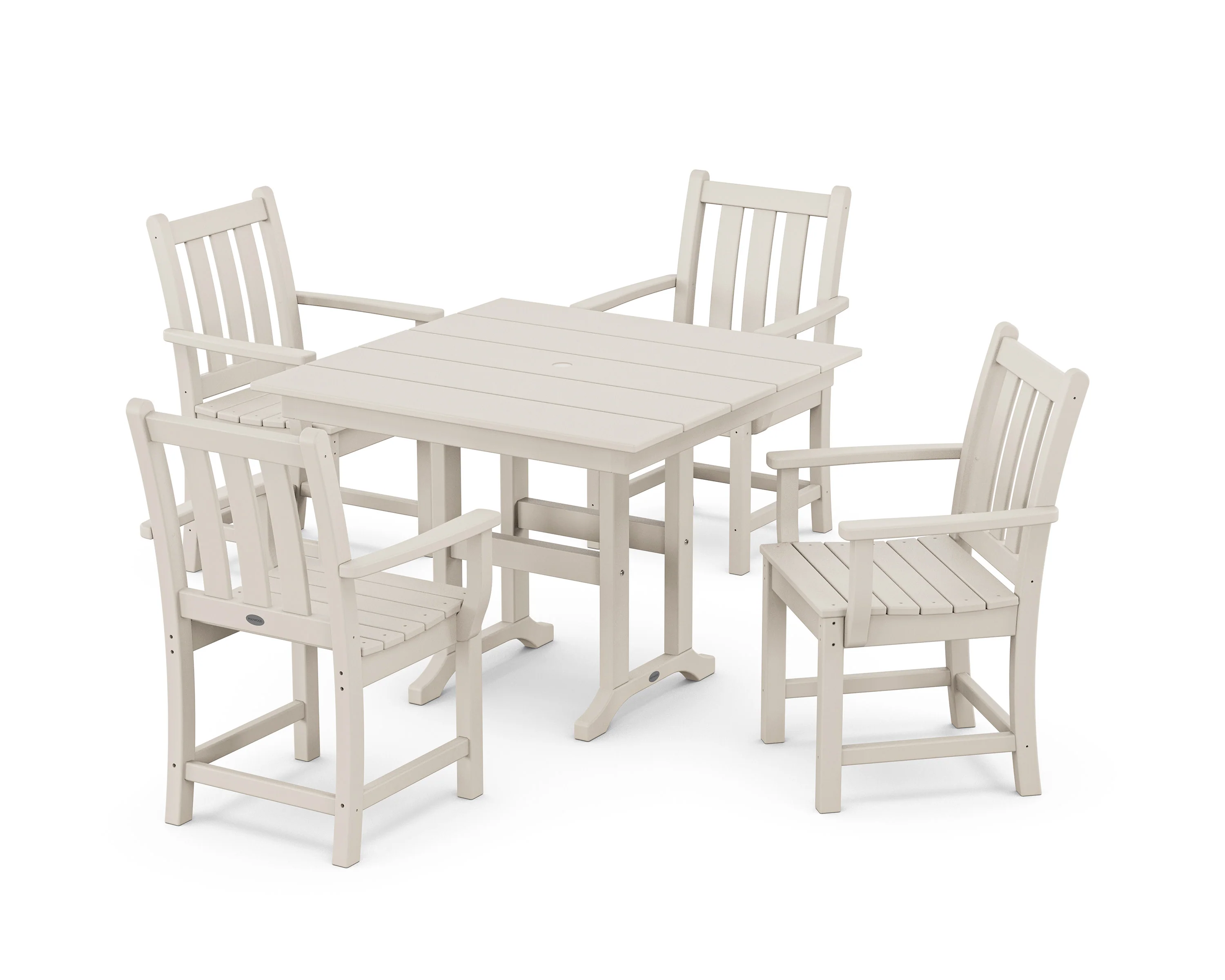 Traditional Garden 5-Piece Farmhouse Dining Set - Image 7