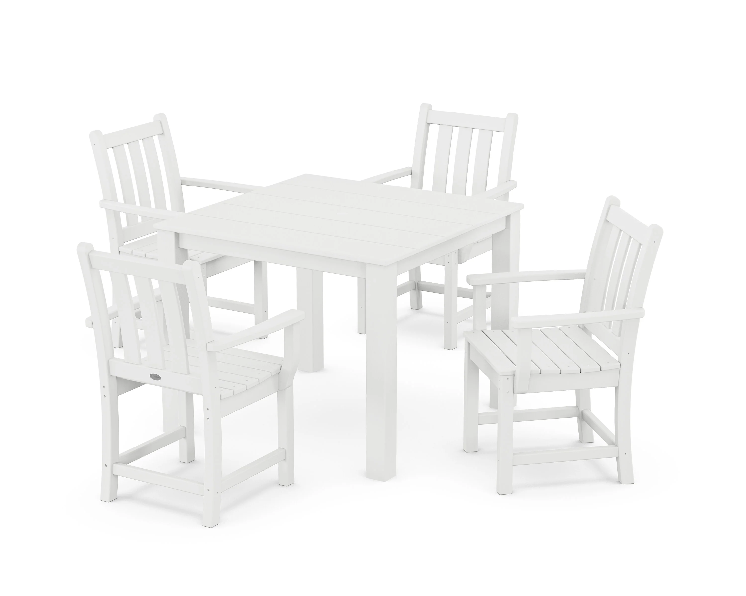 Traditional Garden 5-Piece Parsons Dining Set - Image 6