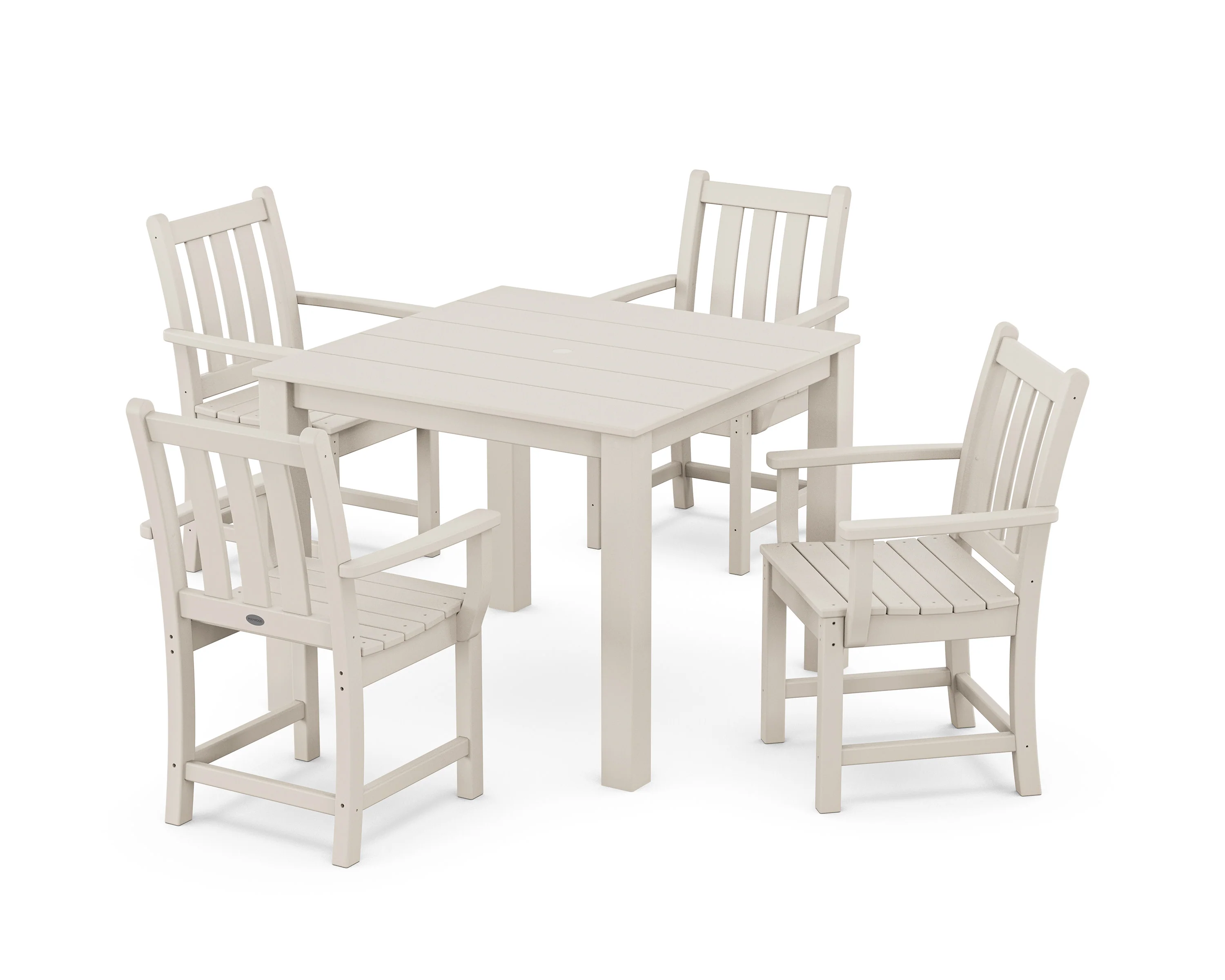 Traditional Garden 5-Piece Parsons Dining Set - Image 7