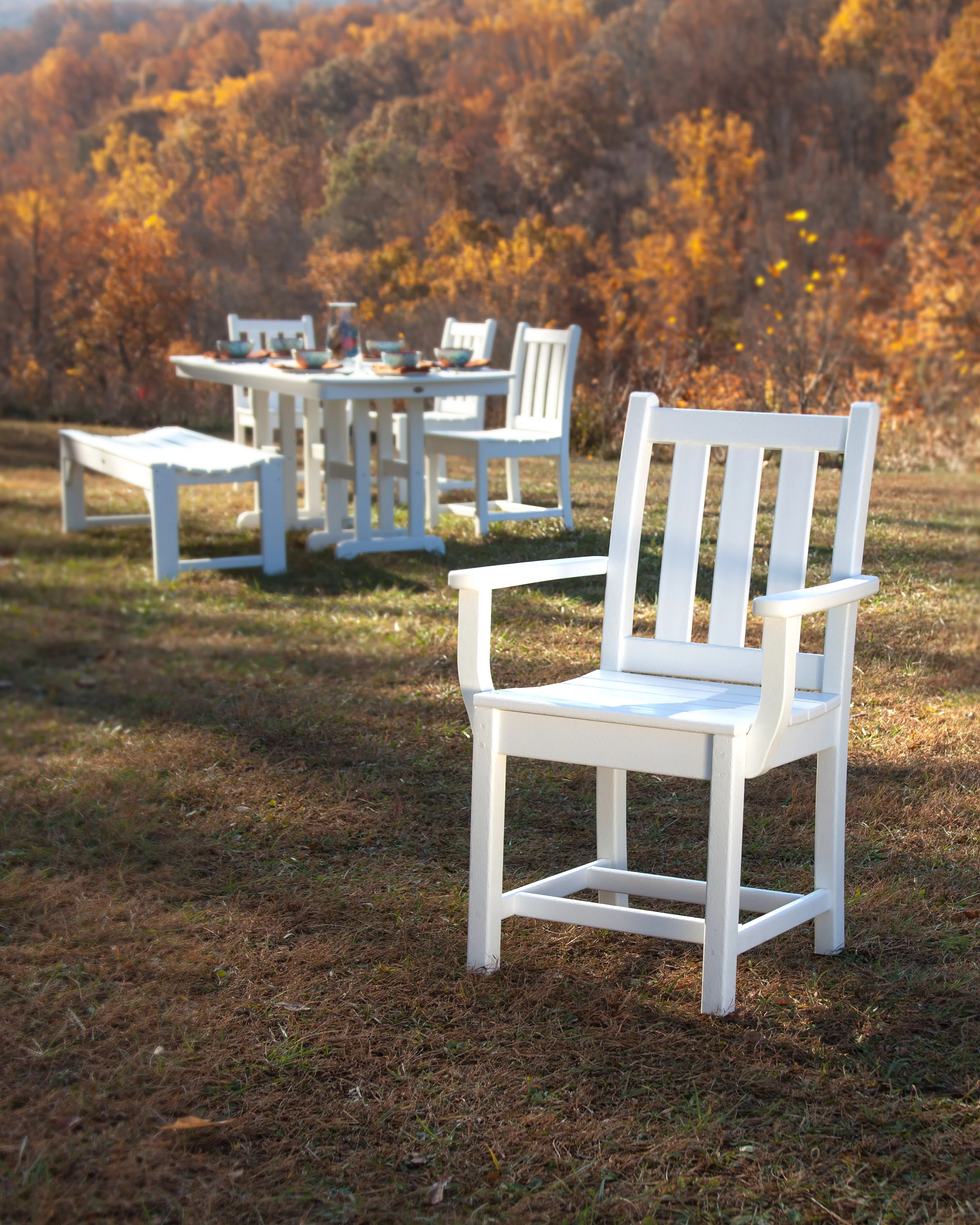 Traditional Garden Dining Arm Chair - Image 8