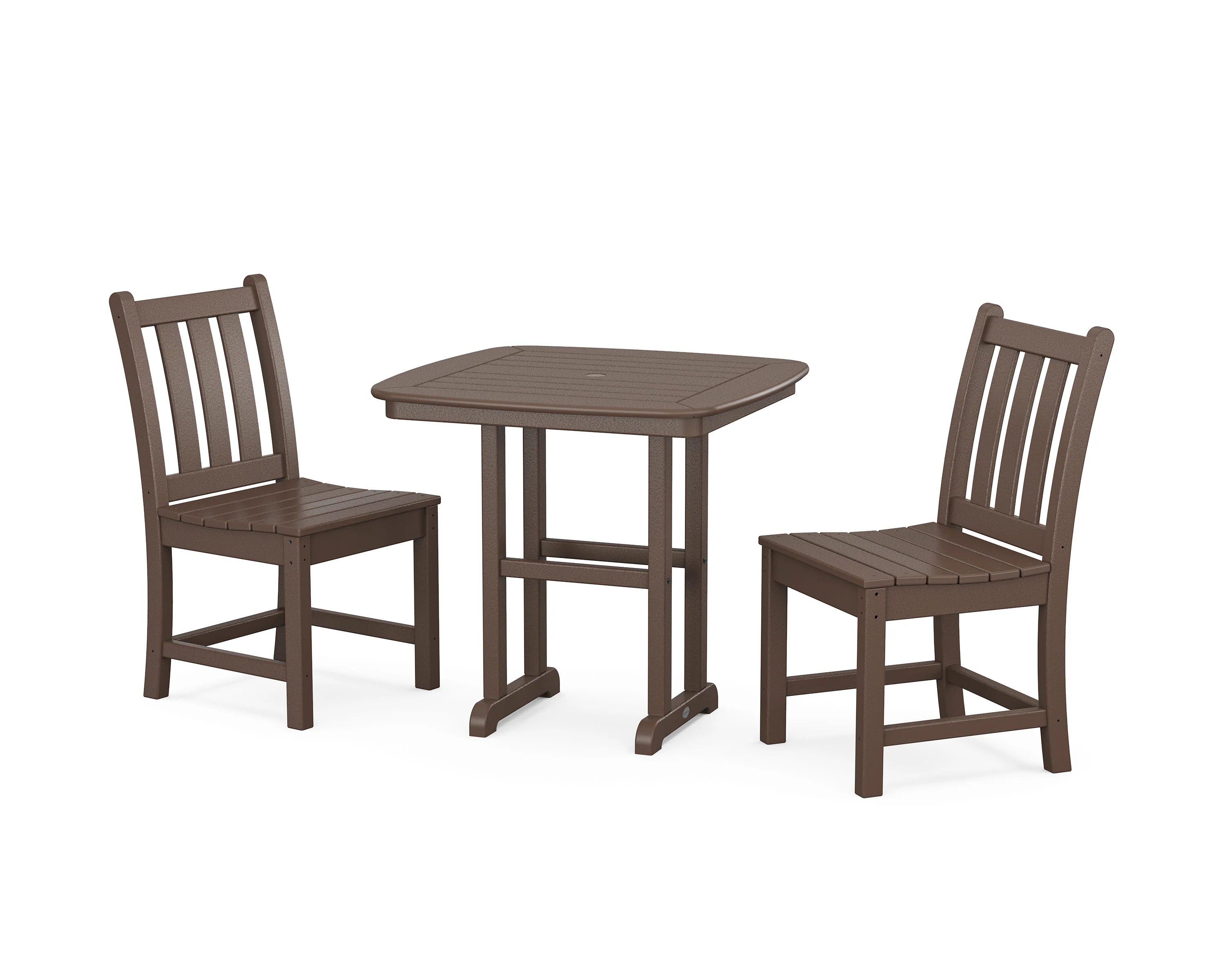 Traditional Garden Side Chair 3-Piece Dining Set - Image 4