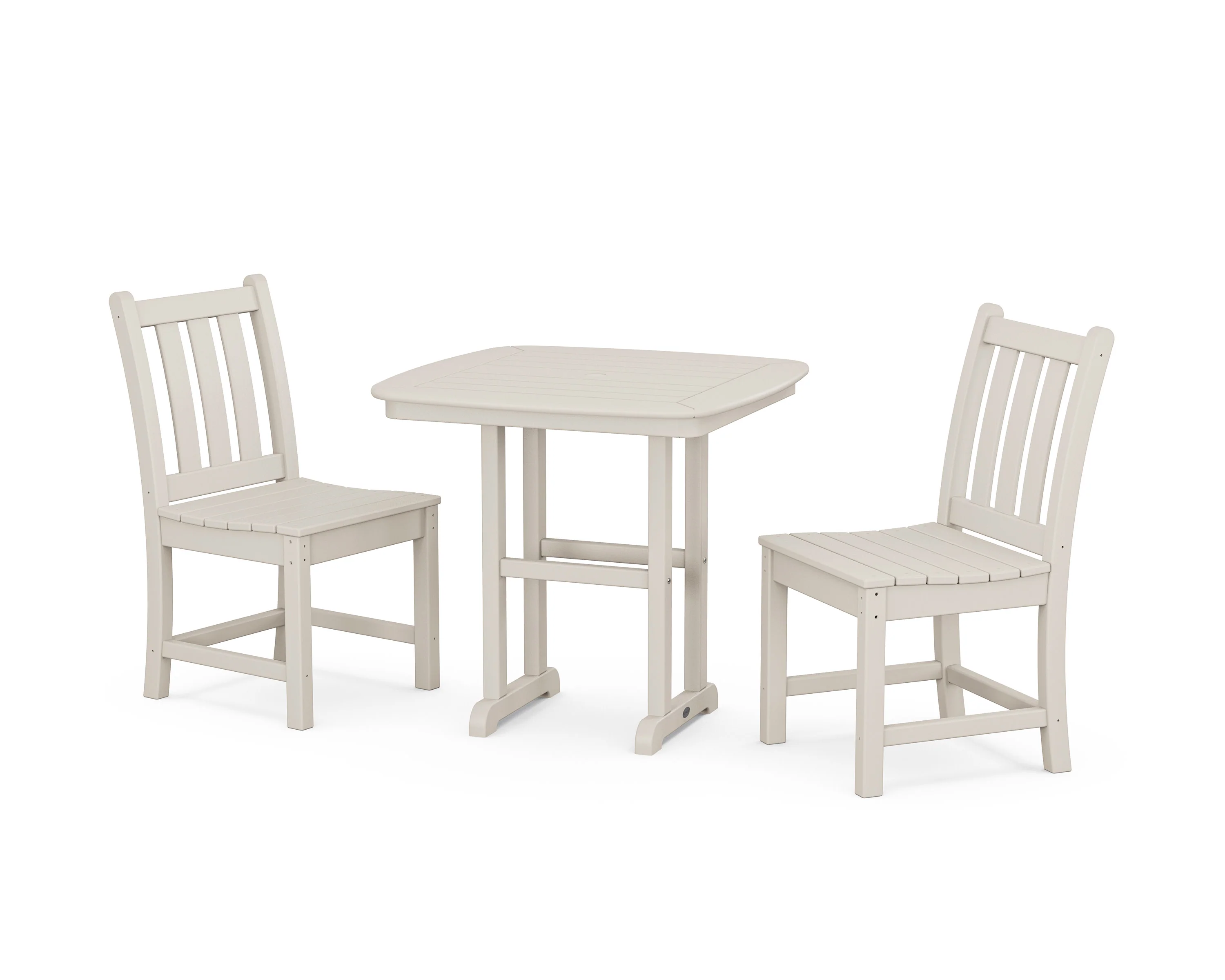 Traditional Garden Side Chair 3-Piece Dining Set - Image 7