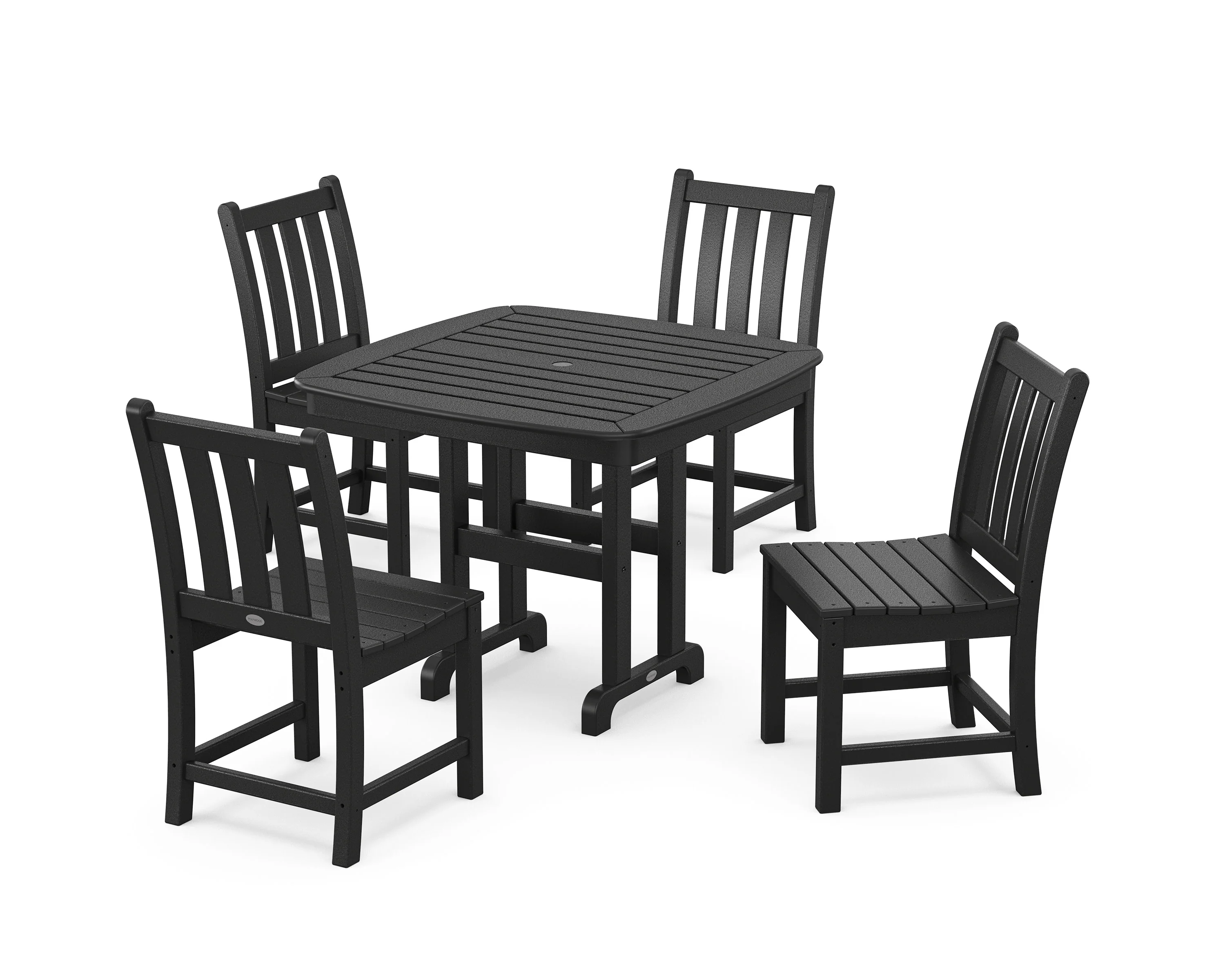 Traditional Garden Side Chair 5-Piece Dining Set - Image 7