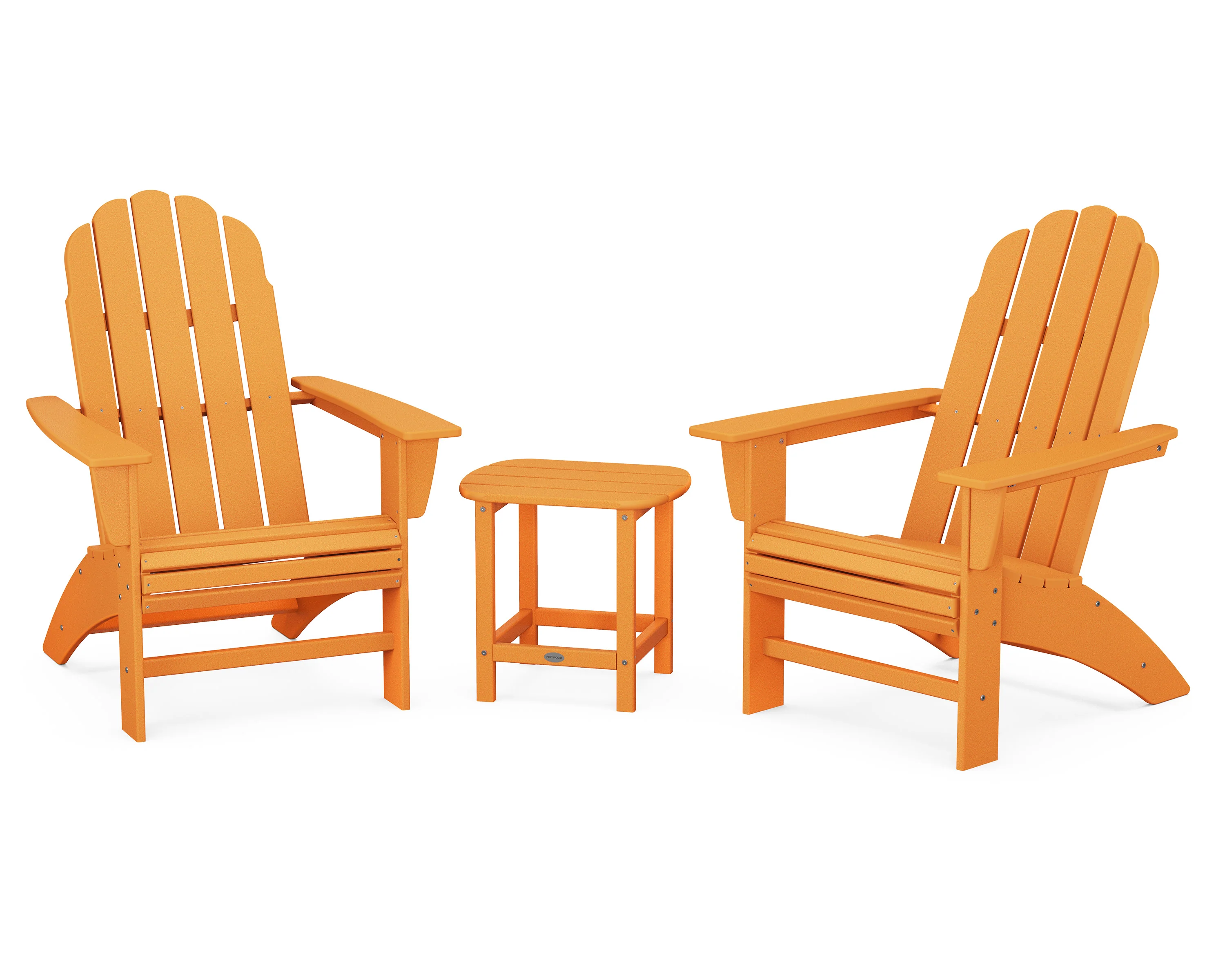 Vineyard 3-Piece Curveback Adirondack Set with South Beach 18" Side Table - Image 12