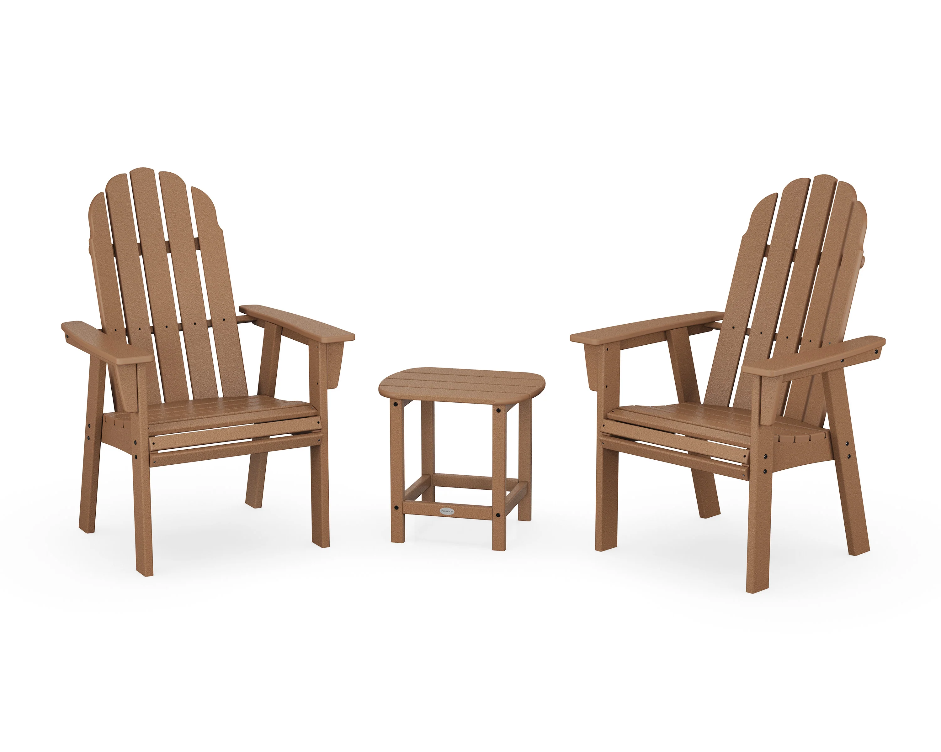 Vineyard 3-Piece Curveback Upright Adirondack Chair Set - Image 8