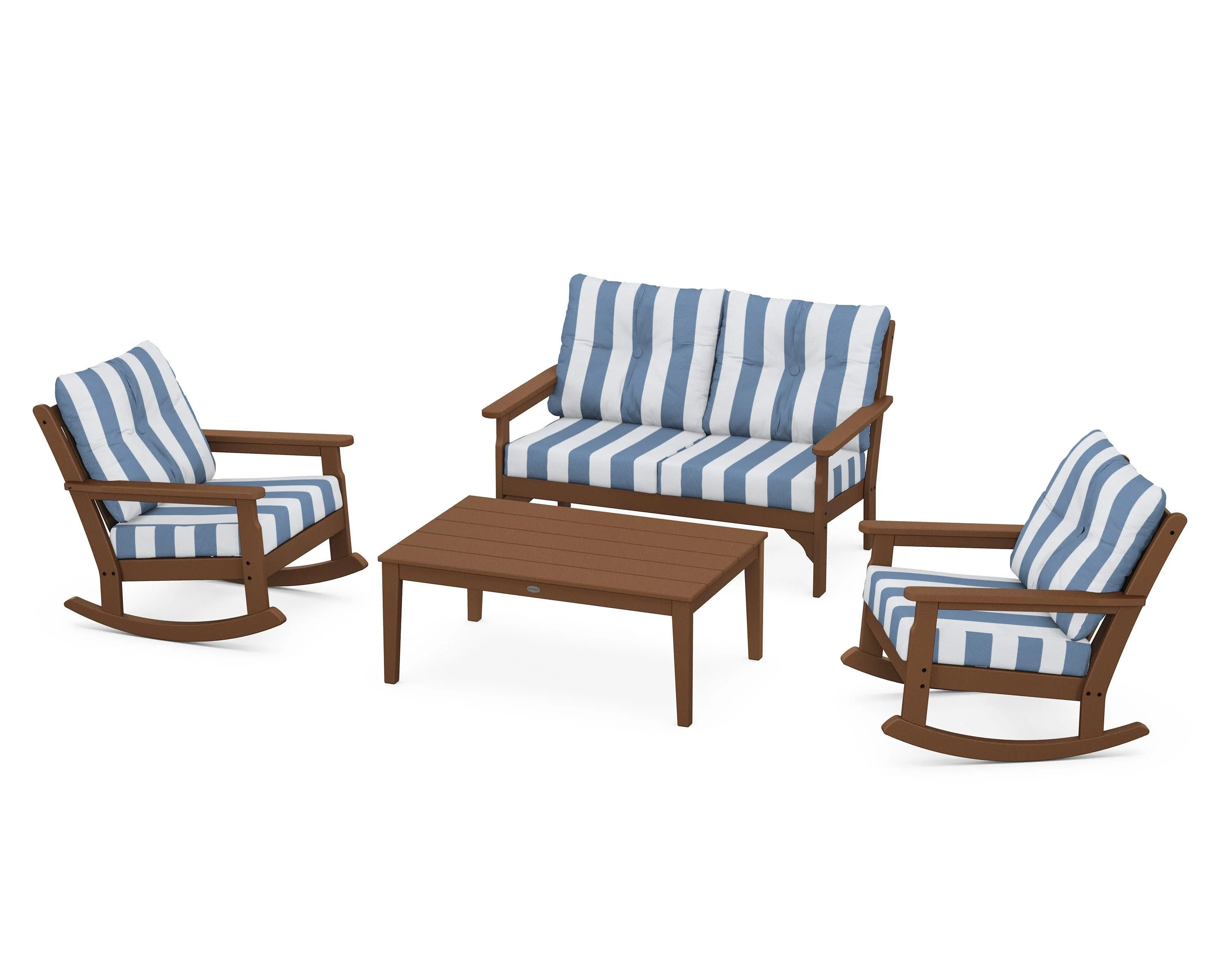 Vineyard 4-Piece Deep Seating Rocking Chair Set - Image 100