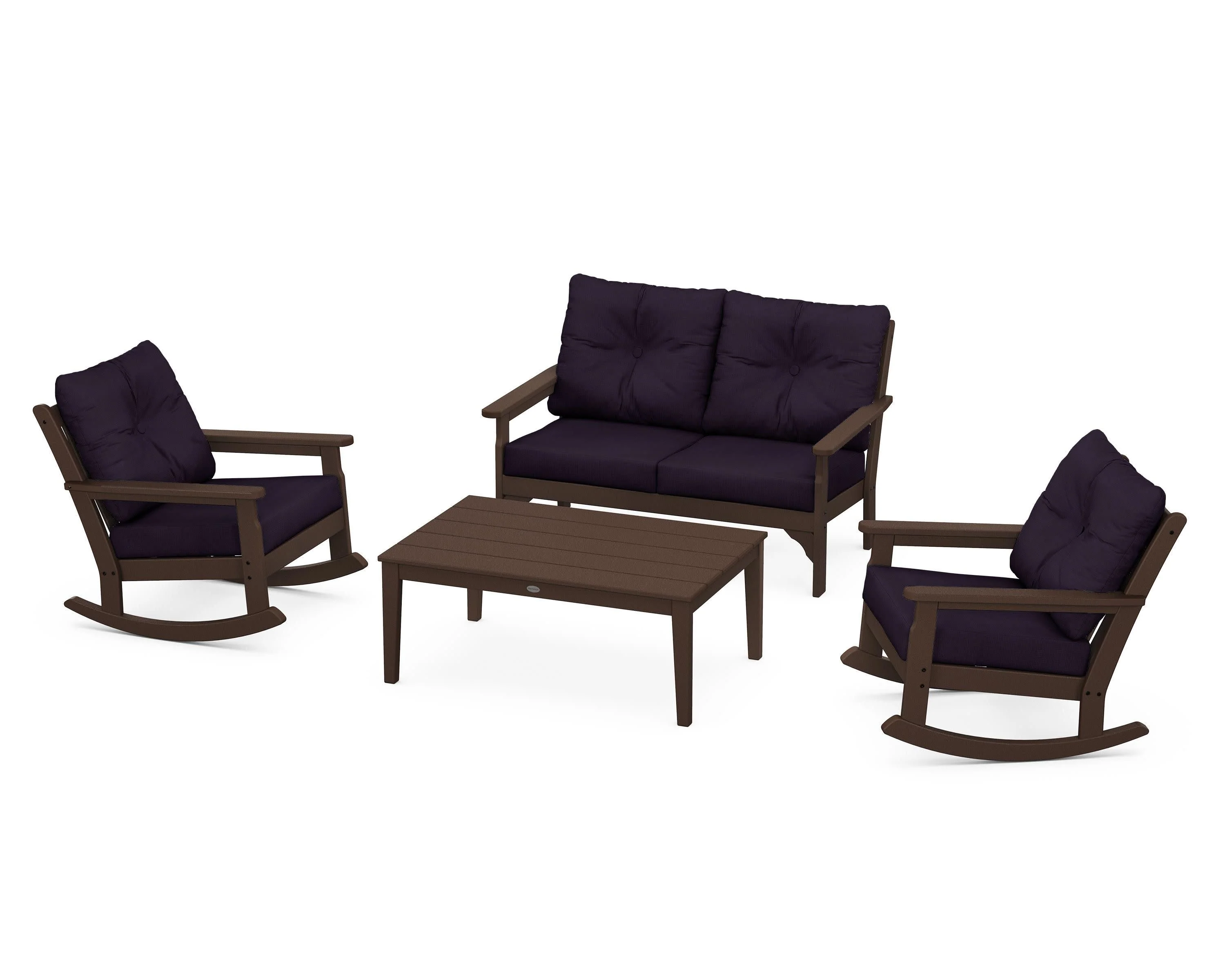 Vineyard 4-Piece Deep Seating Rocking Chair Set - Image 104