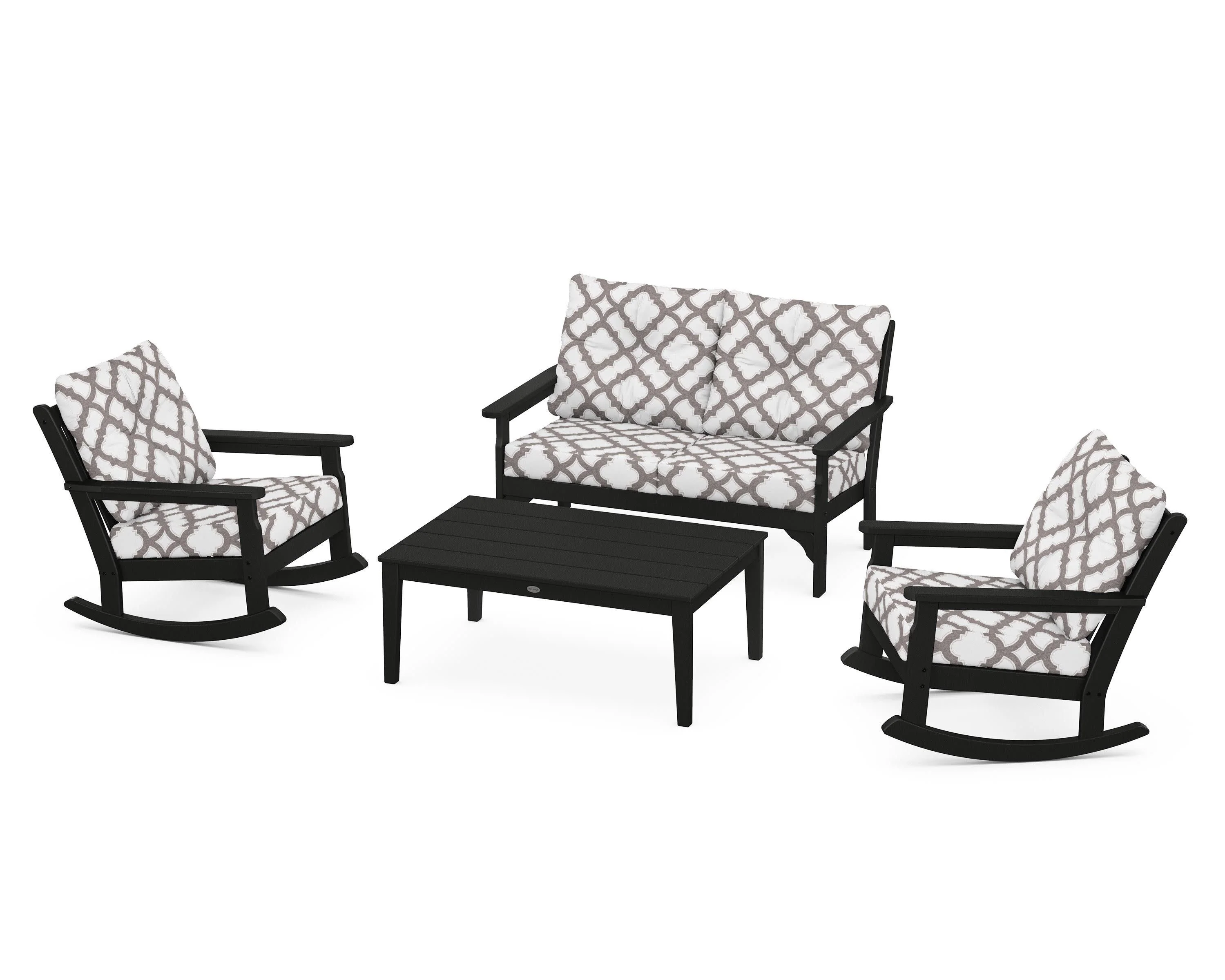 Vineyard 4-Piece Deep Seating Rocking Chair Set - Image 106