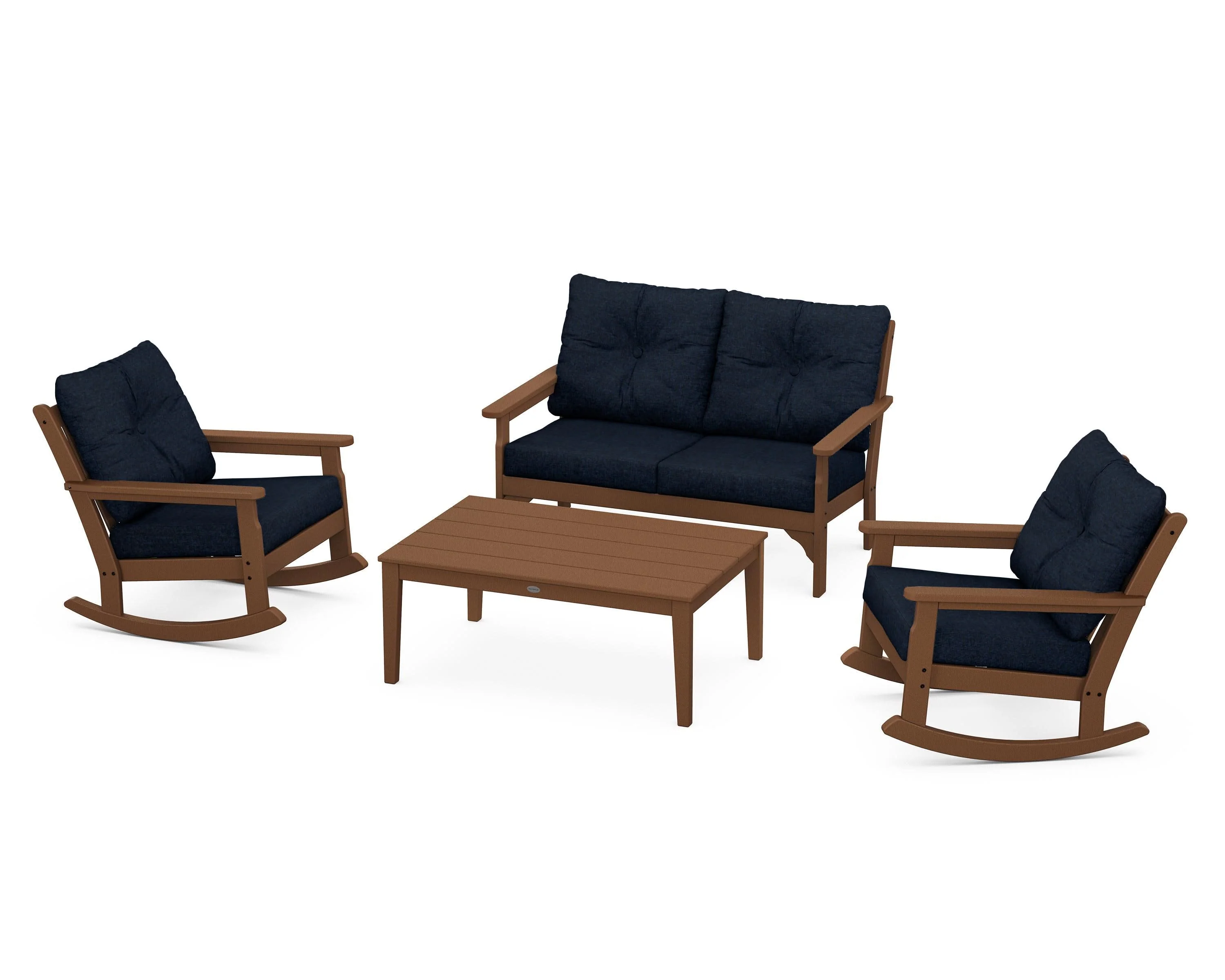 Vineyard 4-Piece Deep Seating Rocking Chair Set - Image 107