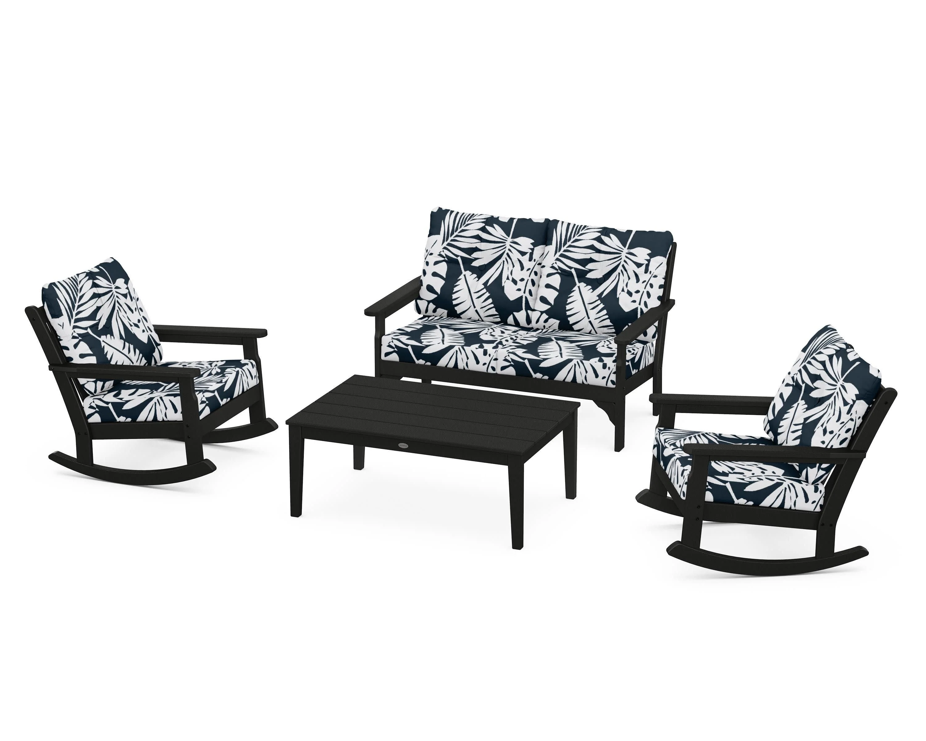 Vineyard 4-Piece Deep Seating Rocking Chair Set - Image 110