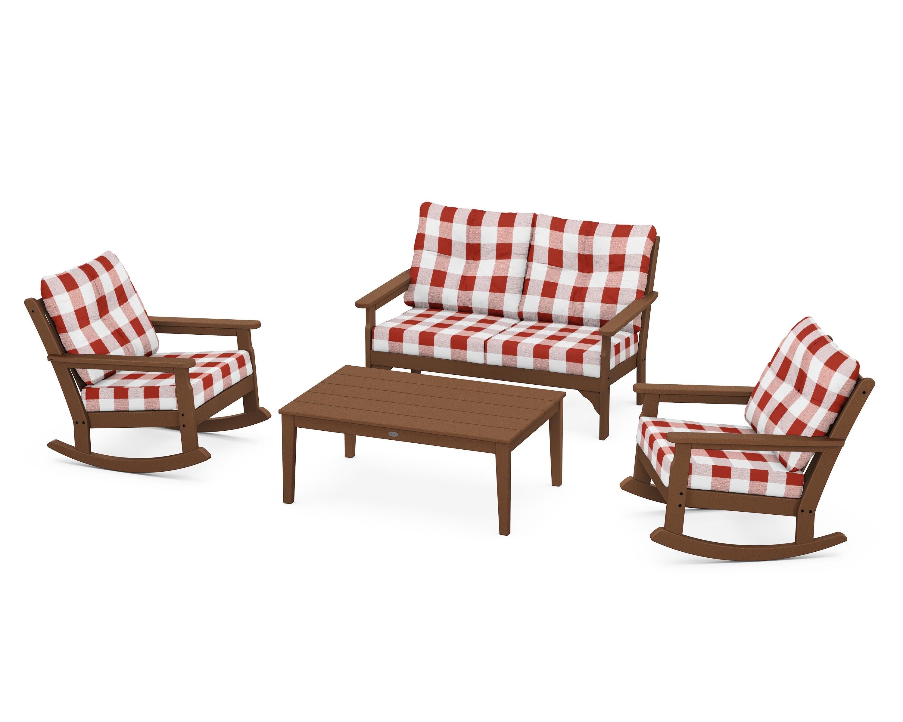 Vineyard 4-Piece Deep Seating Rocking Chair Set - Image 112