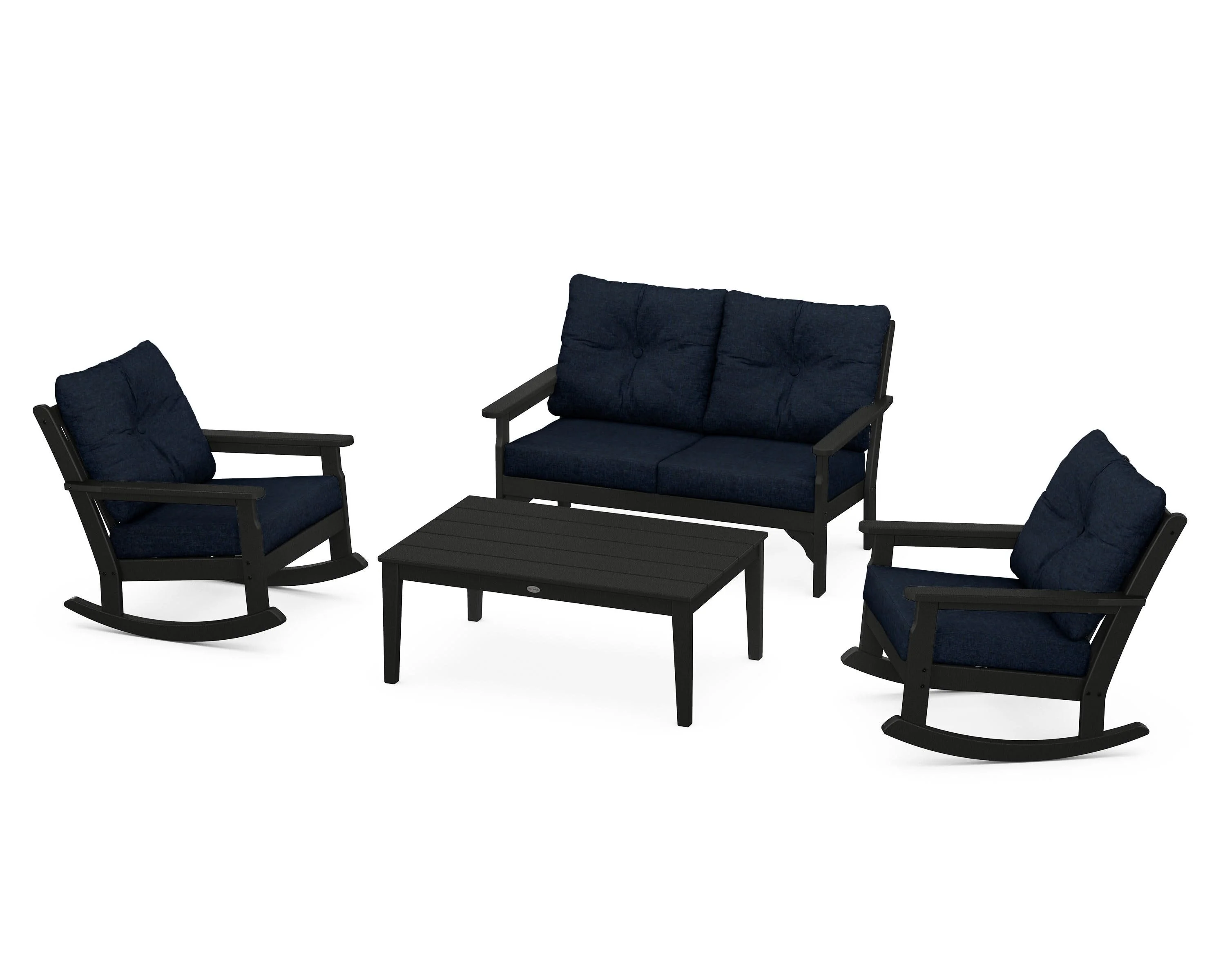 Vineyard 4-Piece Deep Seating Rocking Chair Set - Image 118