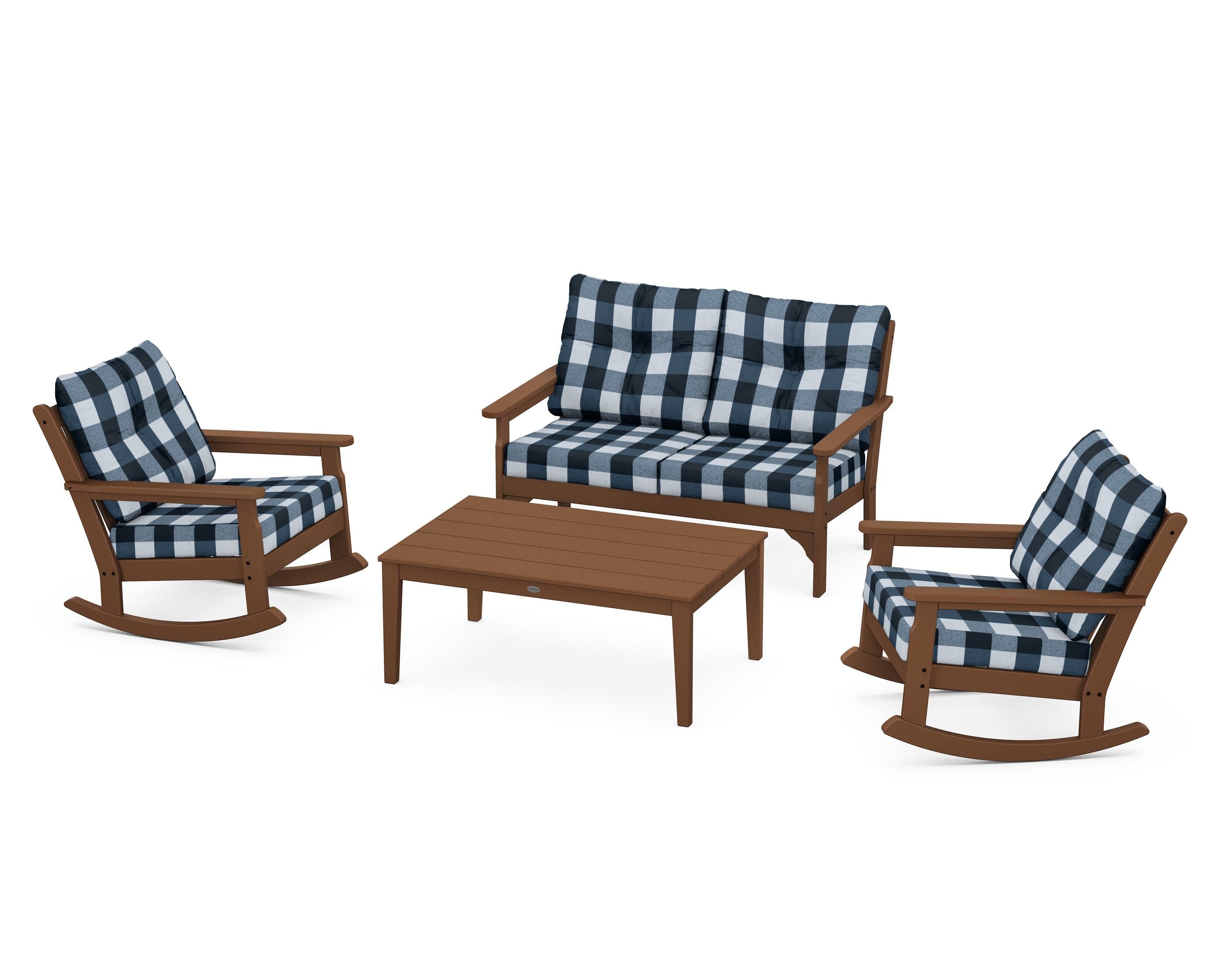 Vineyard 4-Piece Deep Seating Rocking Chair Set - Image 130
