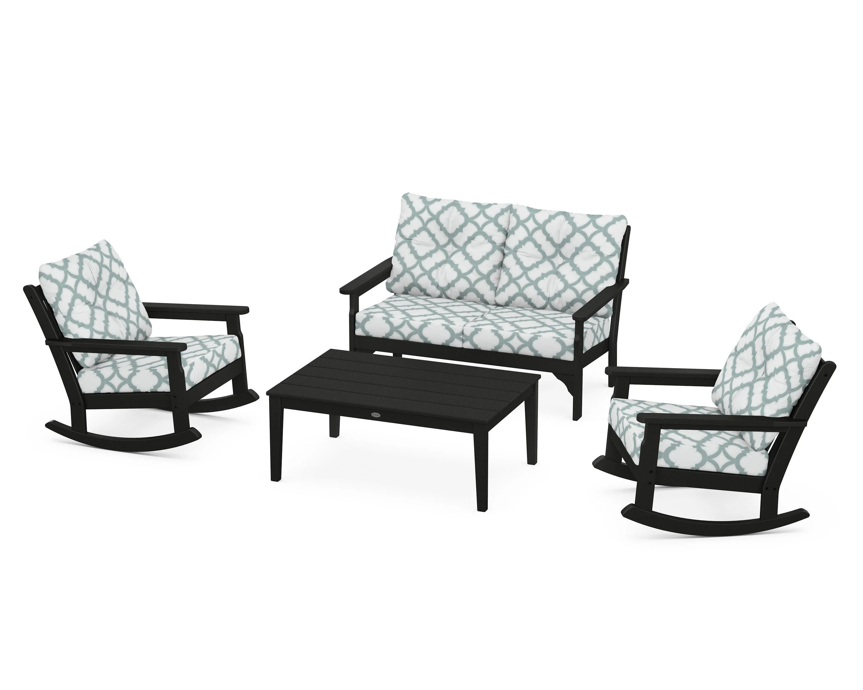 Vineyard 4-Piece Deep Seating Rocking Chair Set - Image 132