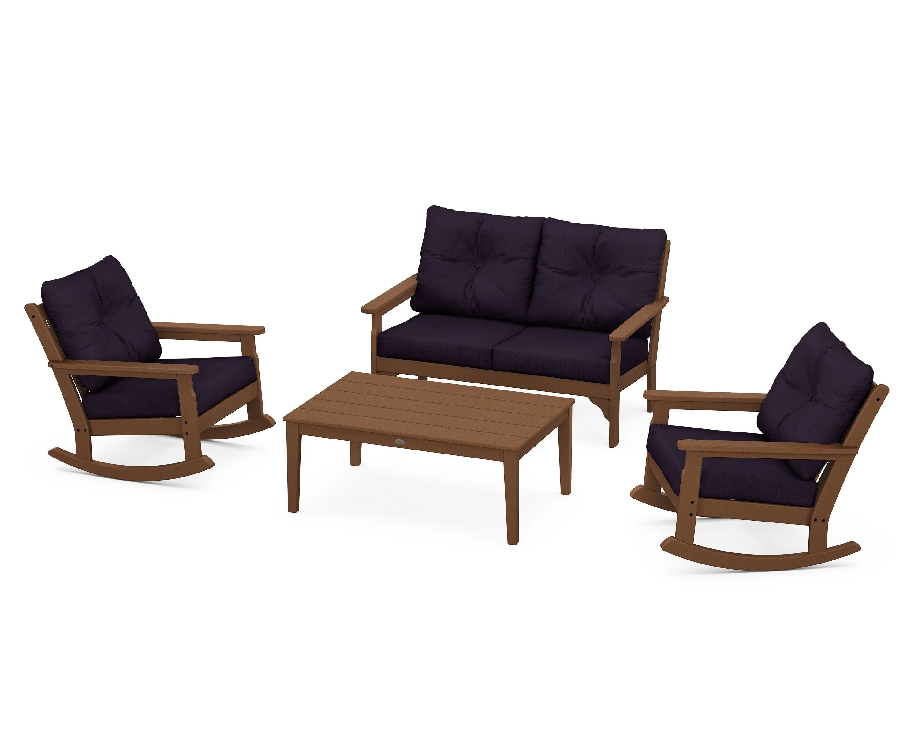 Vineyard 4-Piece Deep Seating Rocking Chair Set - Image 143