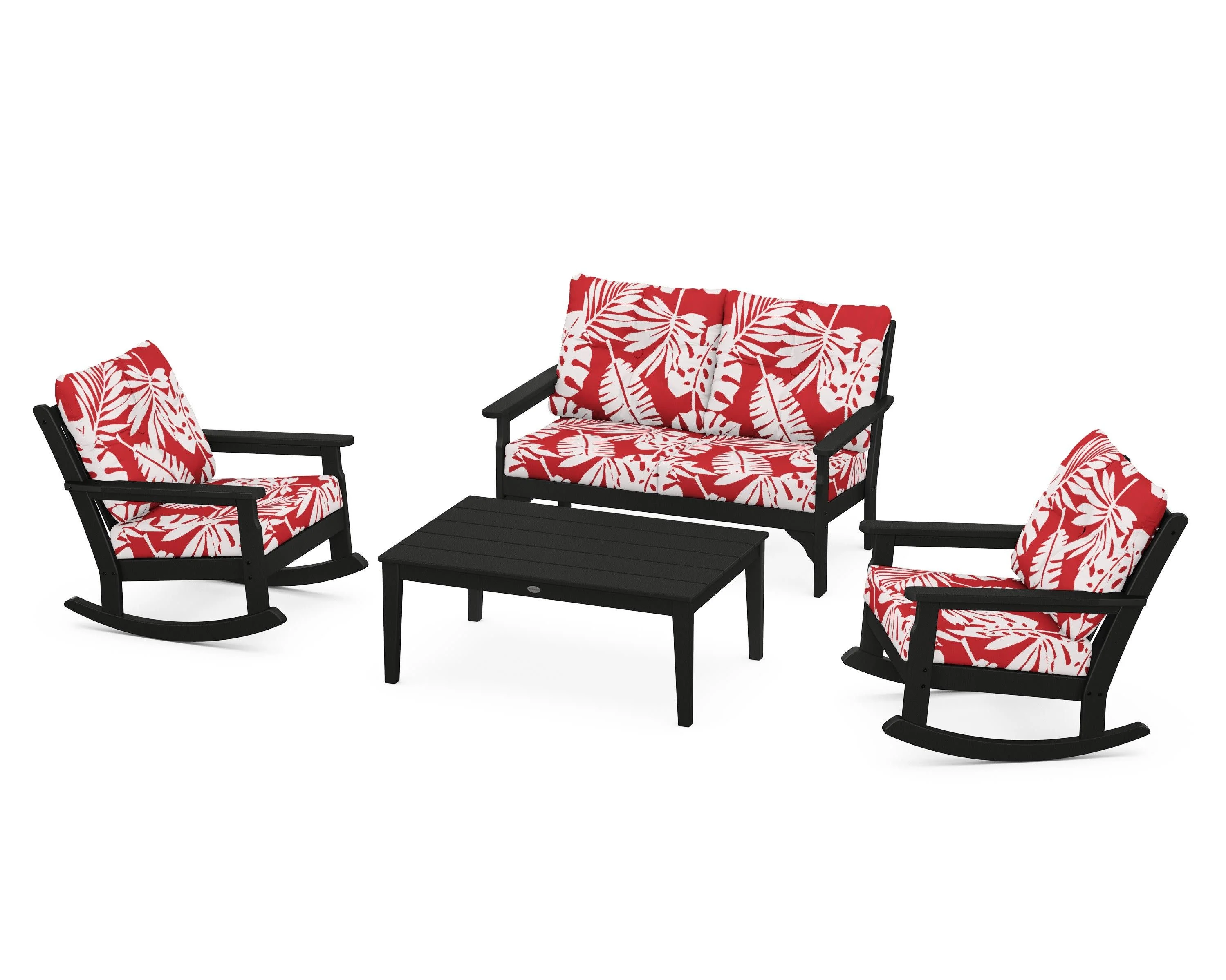 Vineyard 4-Piece Deep Seating Rocking Chair Set - Image 165