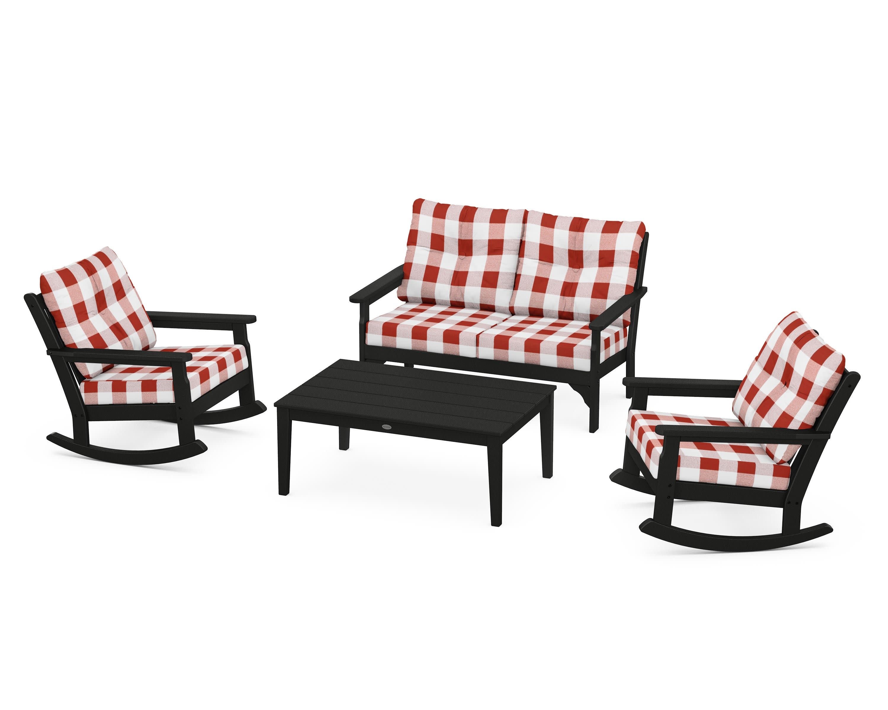 Vineyard 4-Piece Deep Seating Rocking Chair Set - Image 166