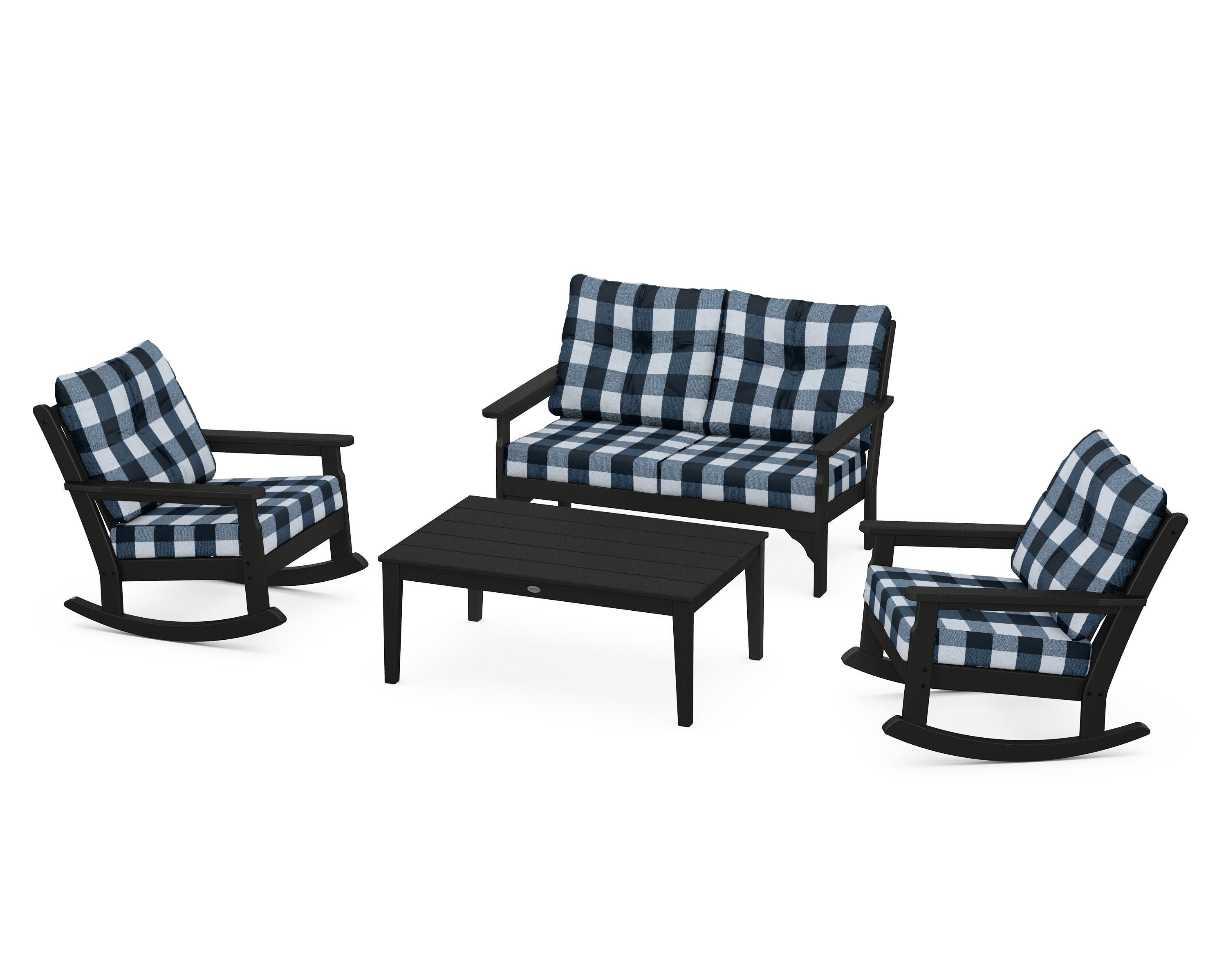 Vineyard 4-Piece Deep Seating Rocking Chair Set - Image 17