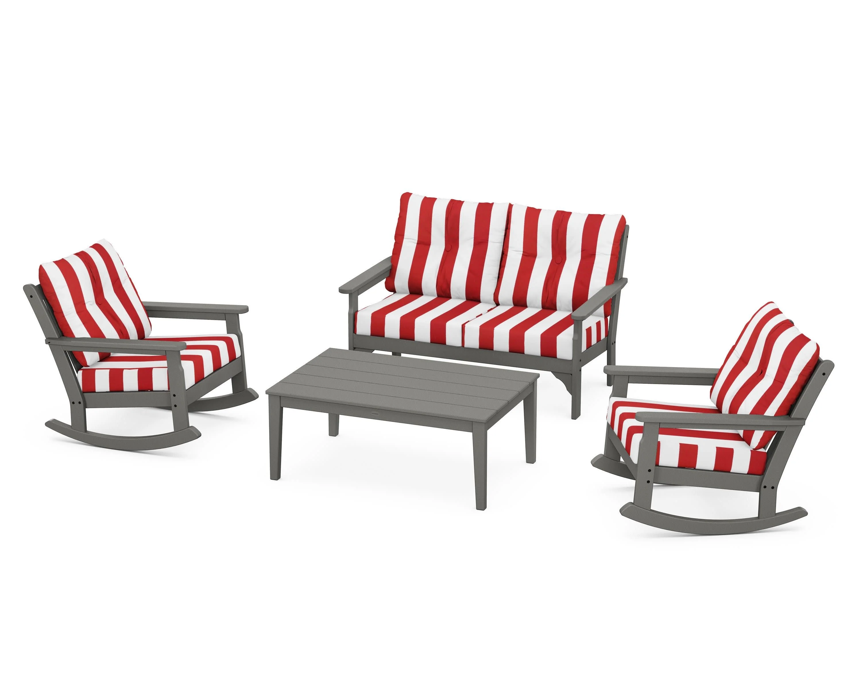 Vineyard 4-Piece Deep Seating Rocking Chair Set - Image 175