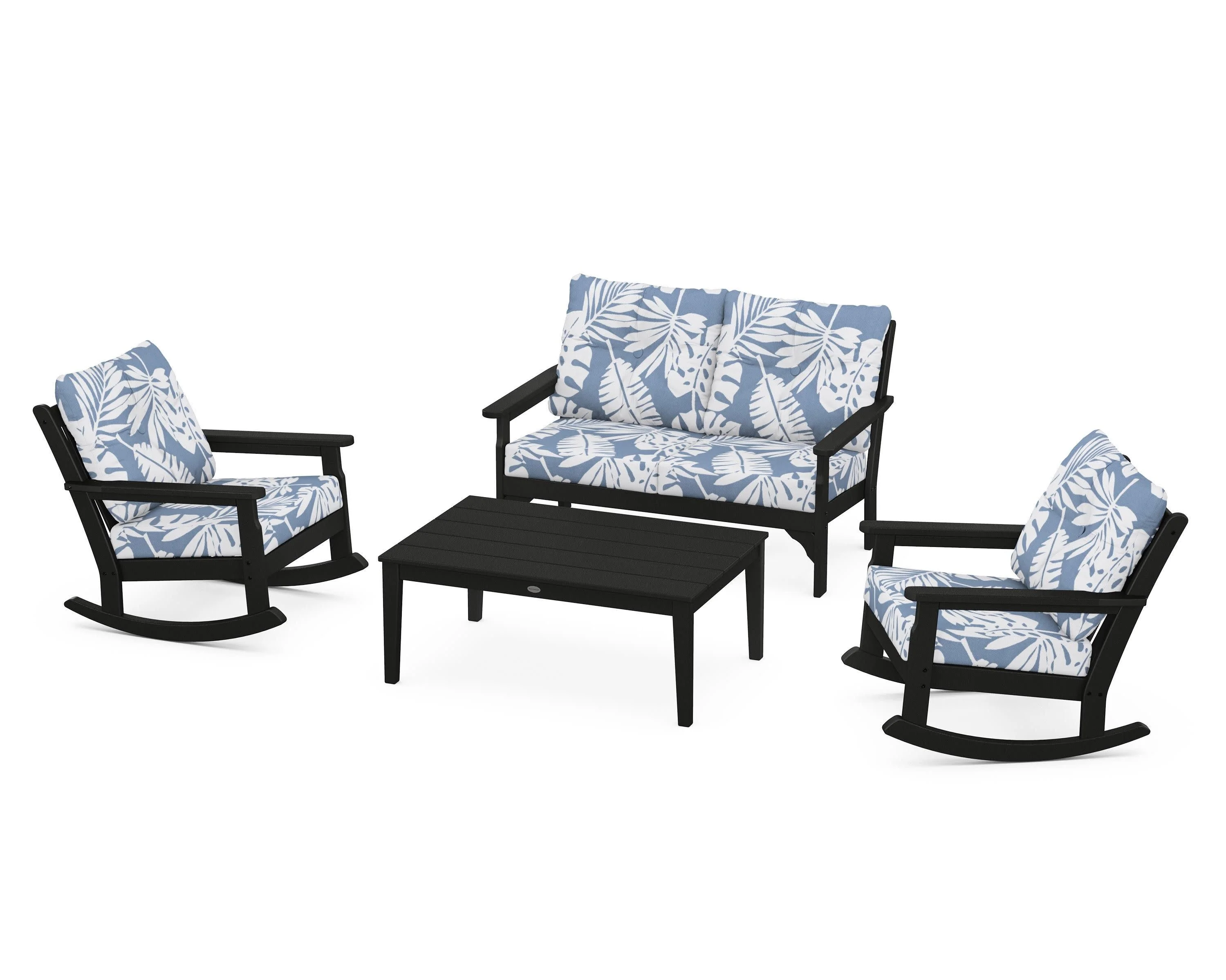 Vineyard 4-Piece Deep Seating Rocking Chair Set - Image 176