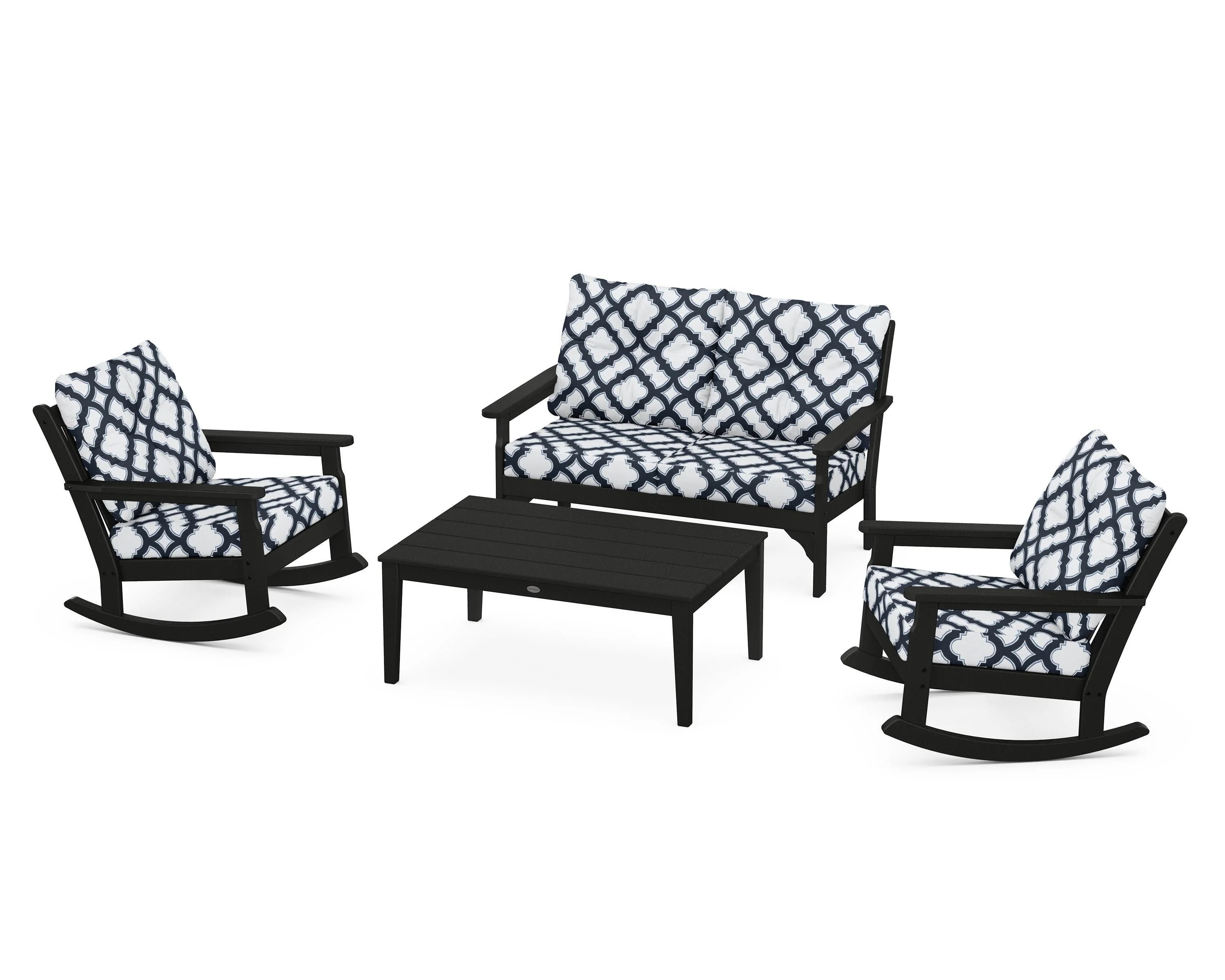 Vineyard 4-Piece Deep Seating Rocking Chair Set - Image 187