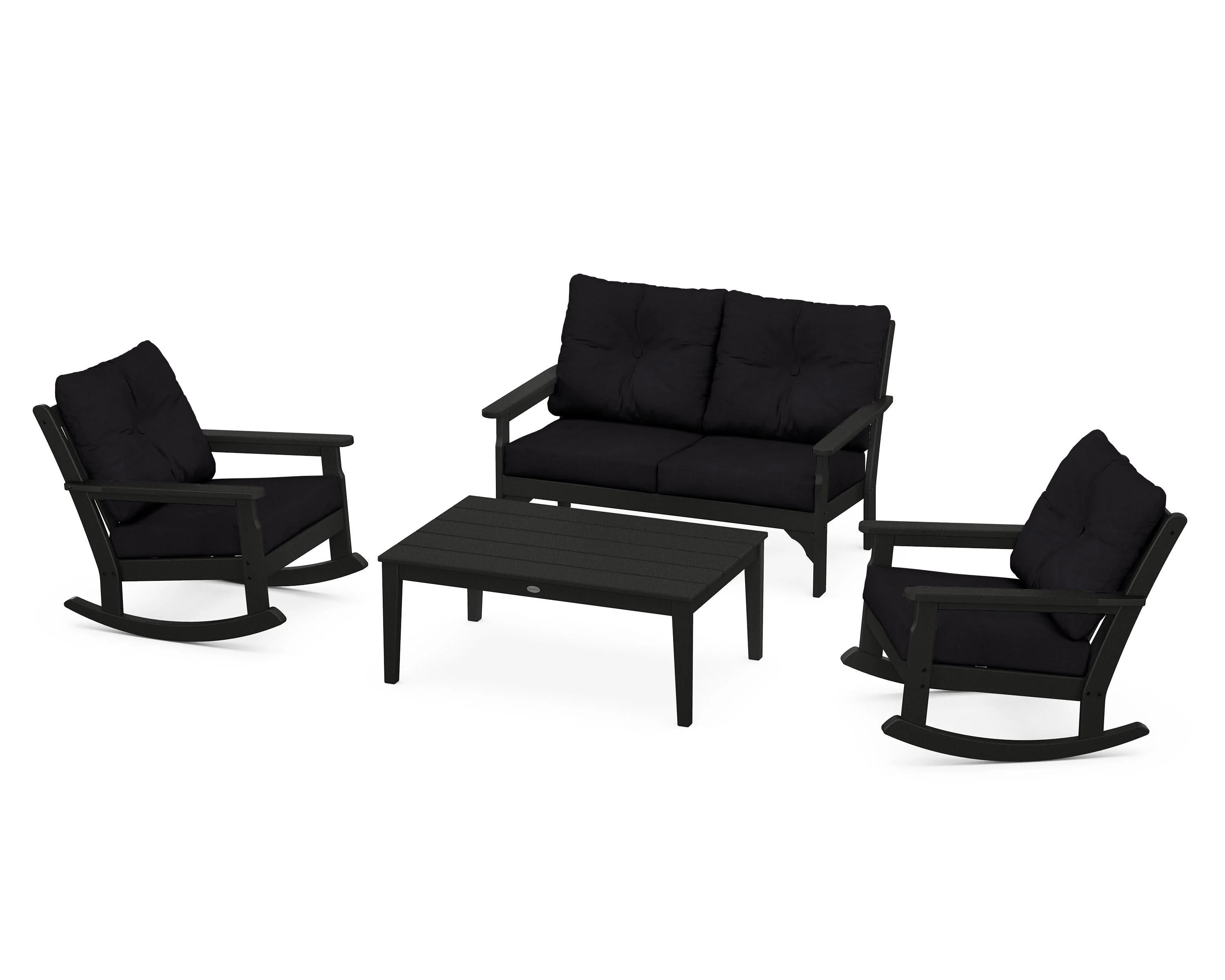 Vineyard 4-Piece Deep Seating Rocking Chair Set - Image 213