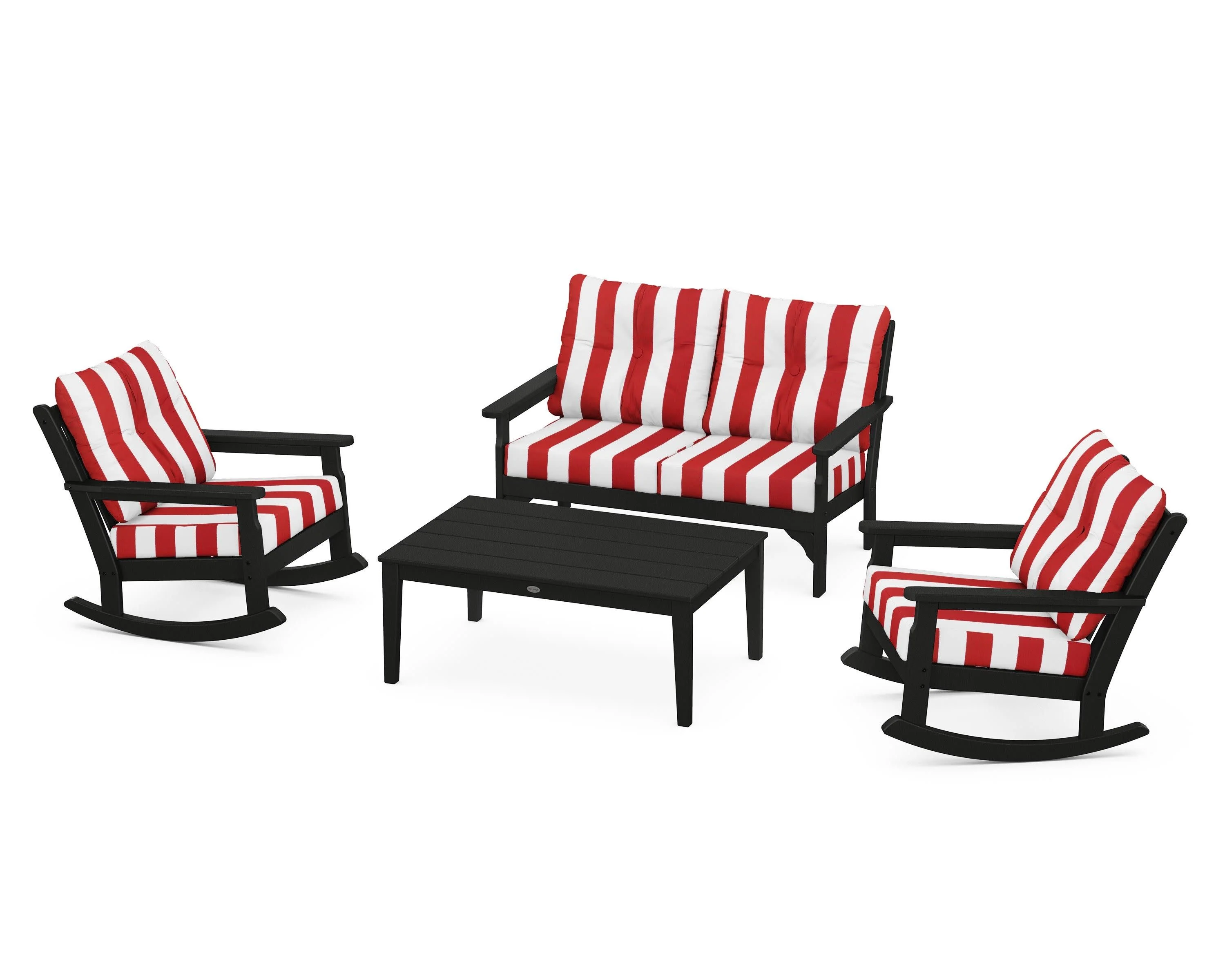 Vineyard 4-Piece Deep Seating Rocking Chair Set - Image 214