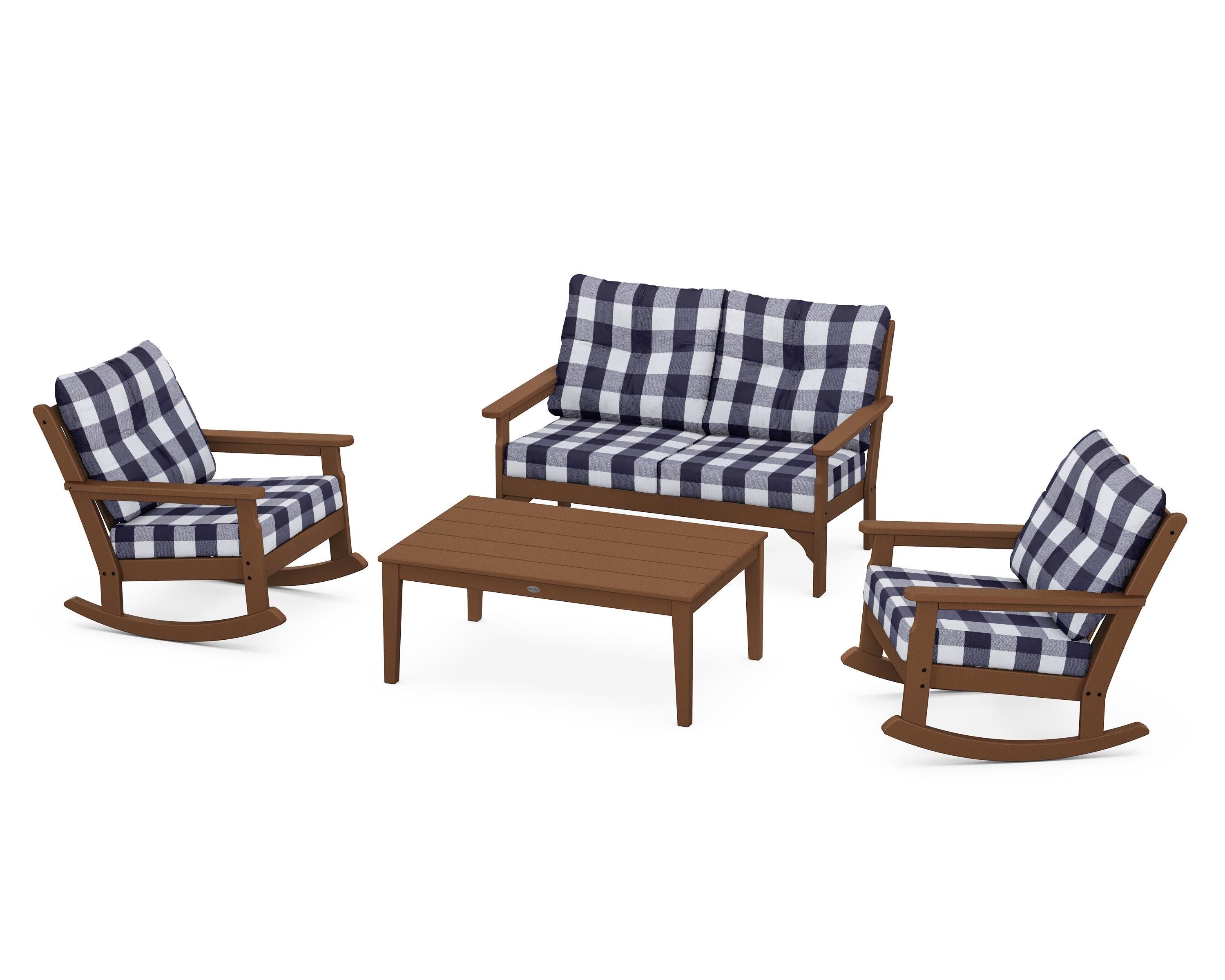 Vineyard 4-Piece Deep Seating Rocking Chair Set - Image 22