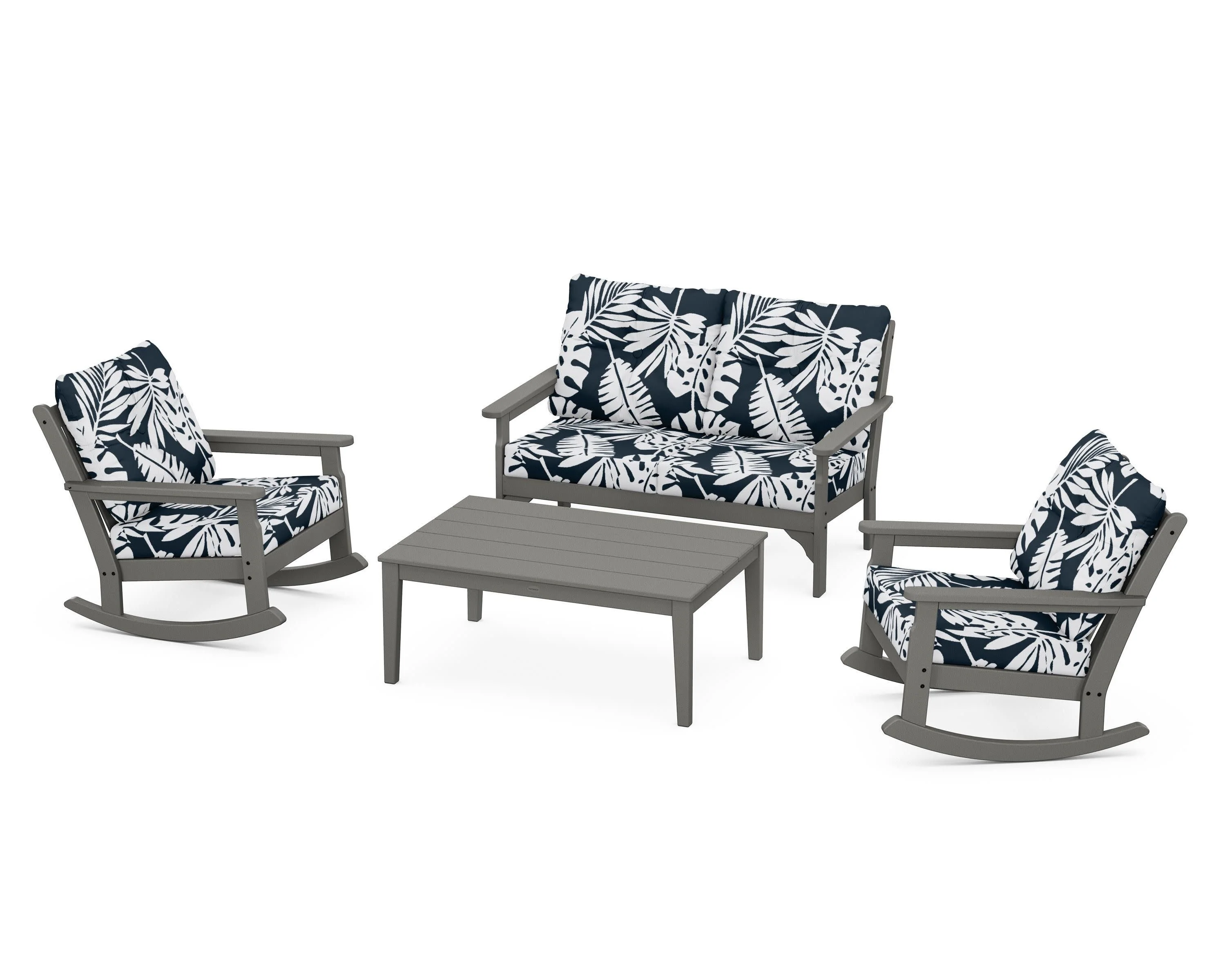Vineyard 4-Piece Deep Seating Rocking Chair Set - Image 34