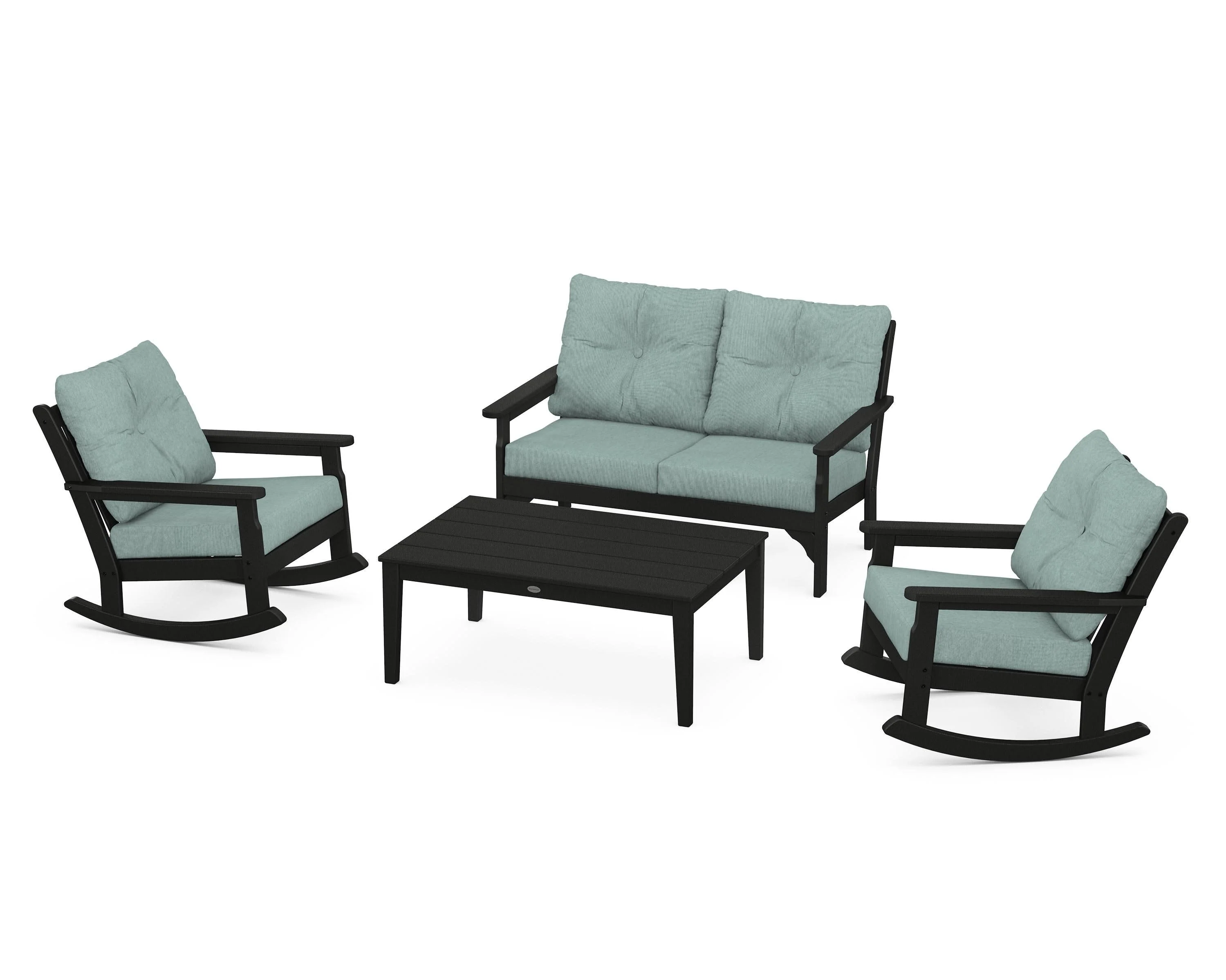 Vineyard 4-Piece Deep Seating Rocking Chair Set - Image 36