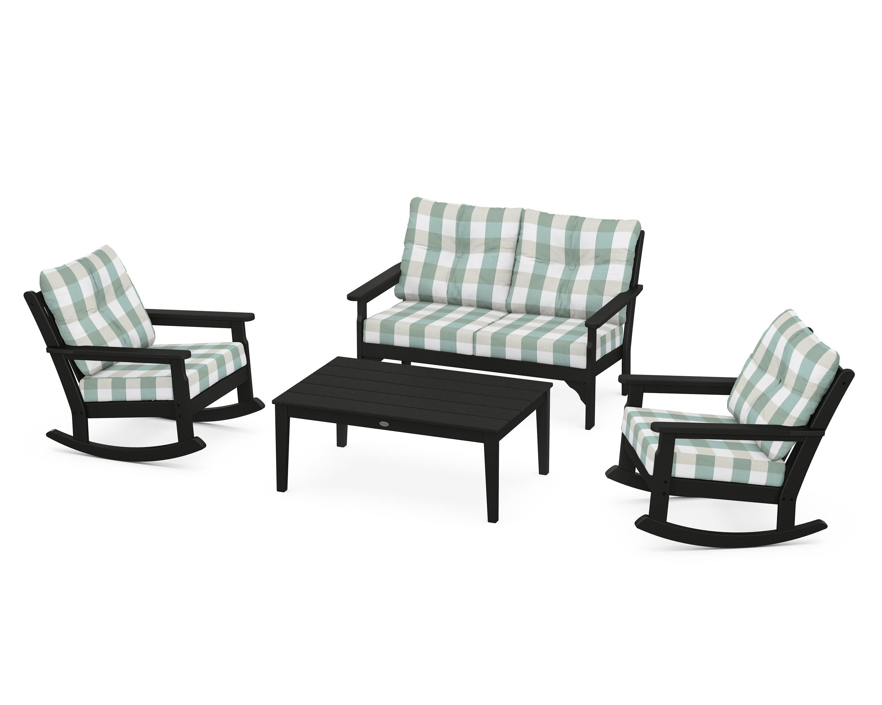 Vineyard 4-Piece Deep Seating Rocking Chair Set - Image 46