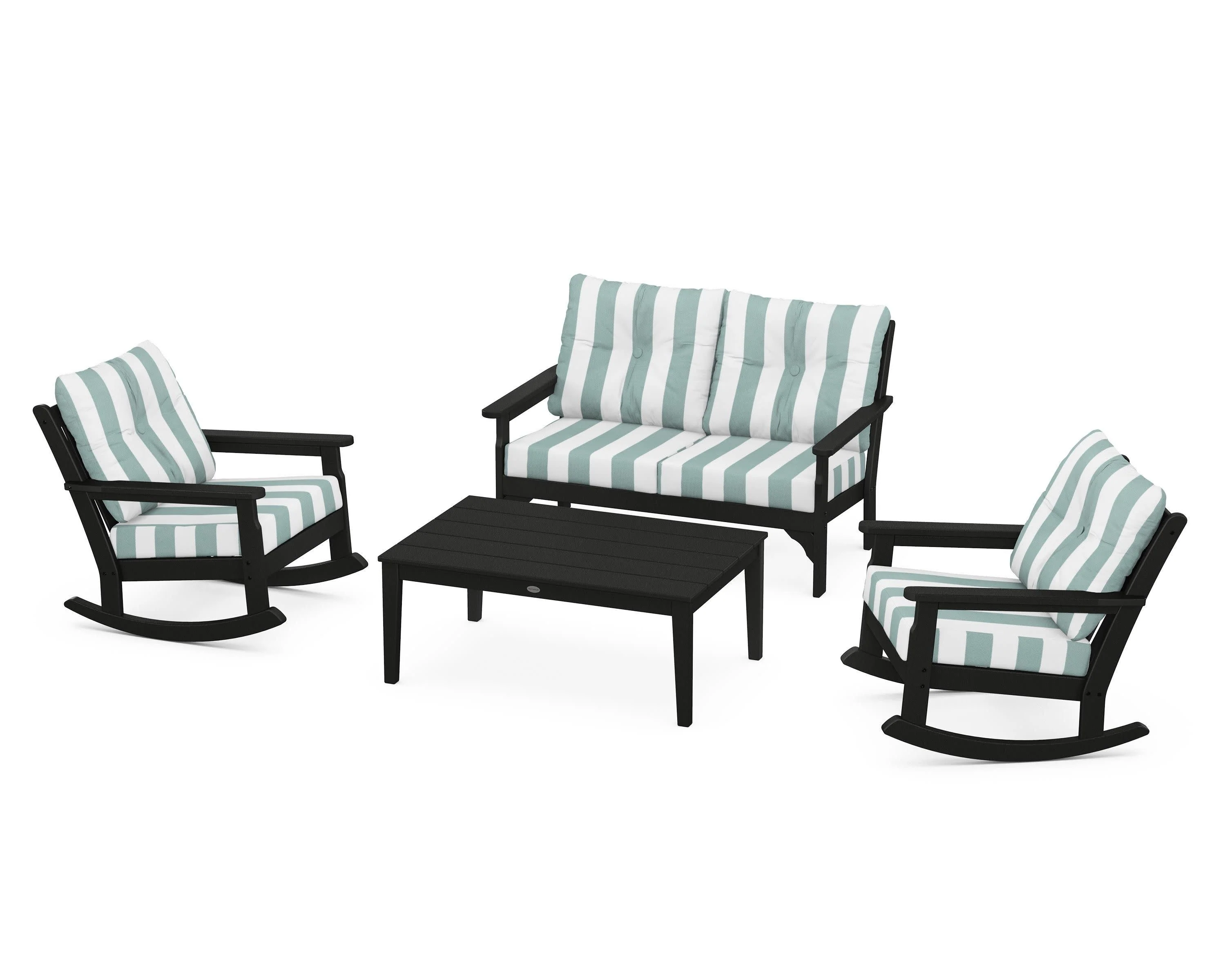 Vineyard 4-Piece Deep Seating Rocking Chair Set - Image 5