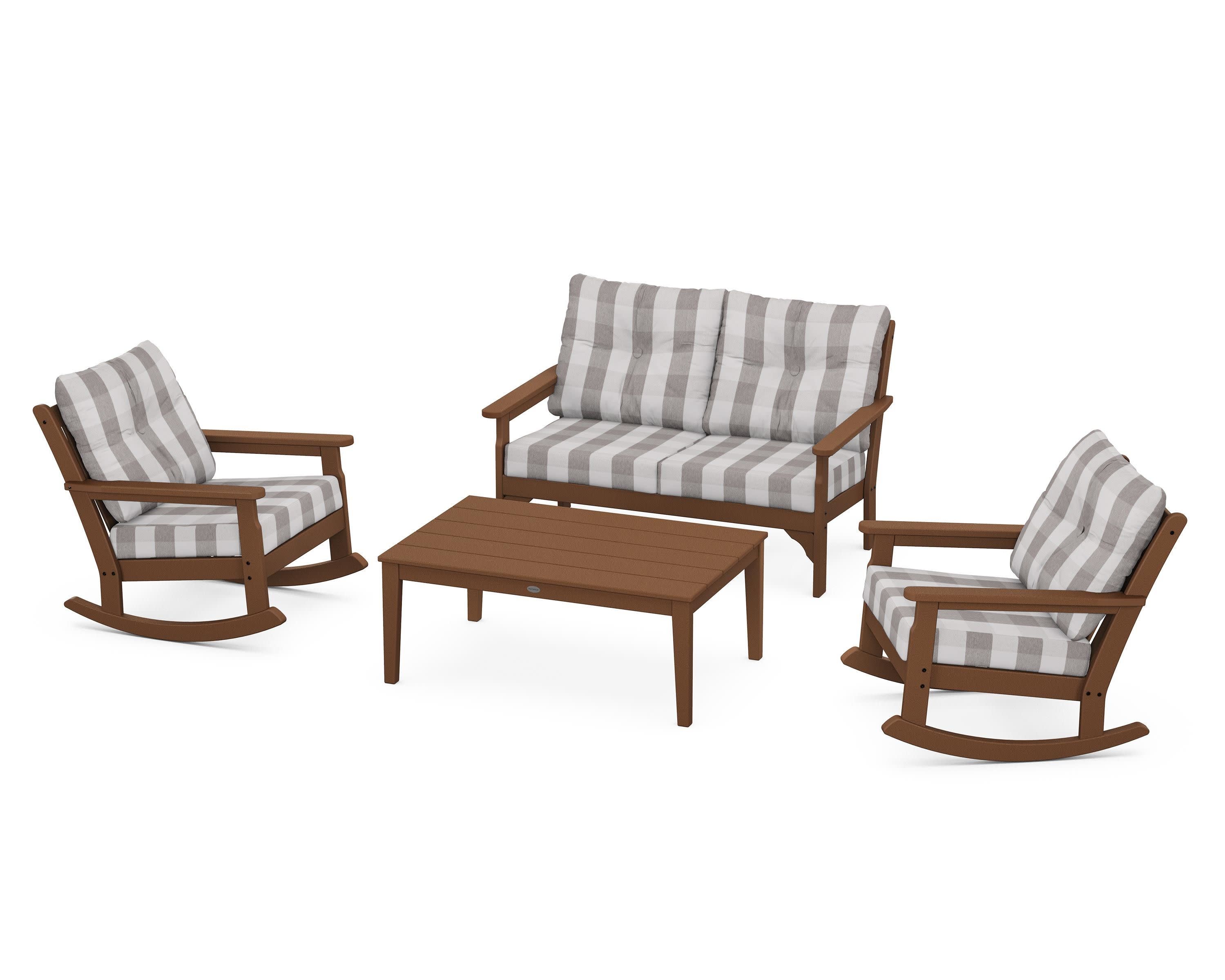 Vineyard 4-Piece Deep Seating Rocking Chair Set - Image 65
