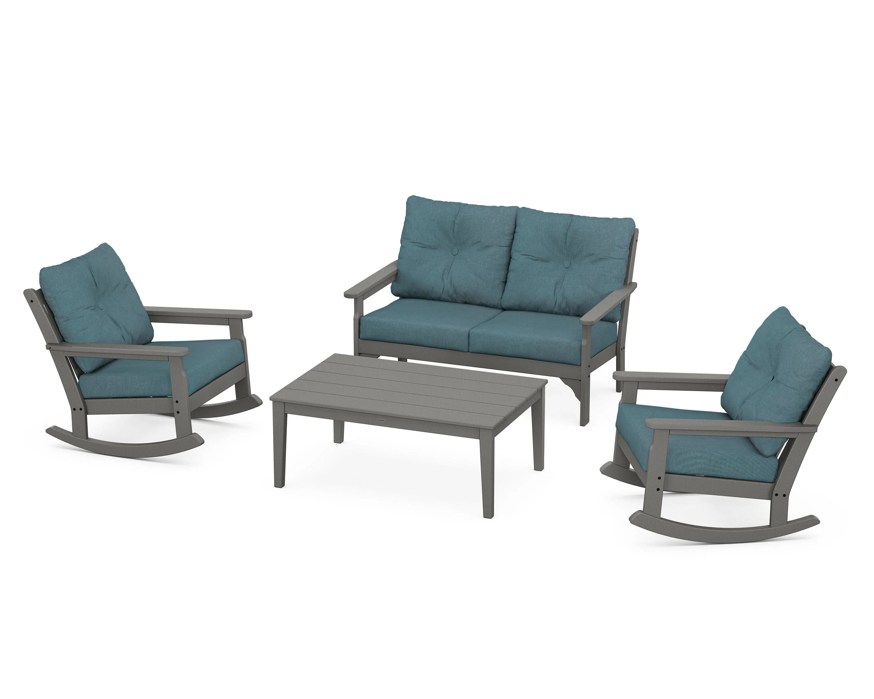 Vineyard 4-Piece Deep Seating Rocking Chair Set - Image 67