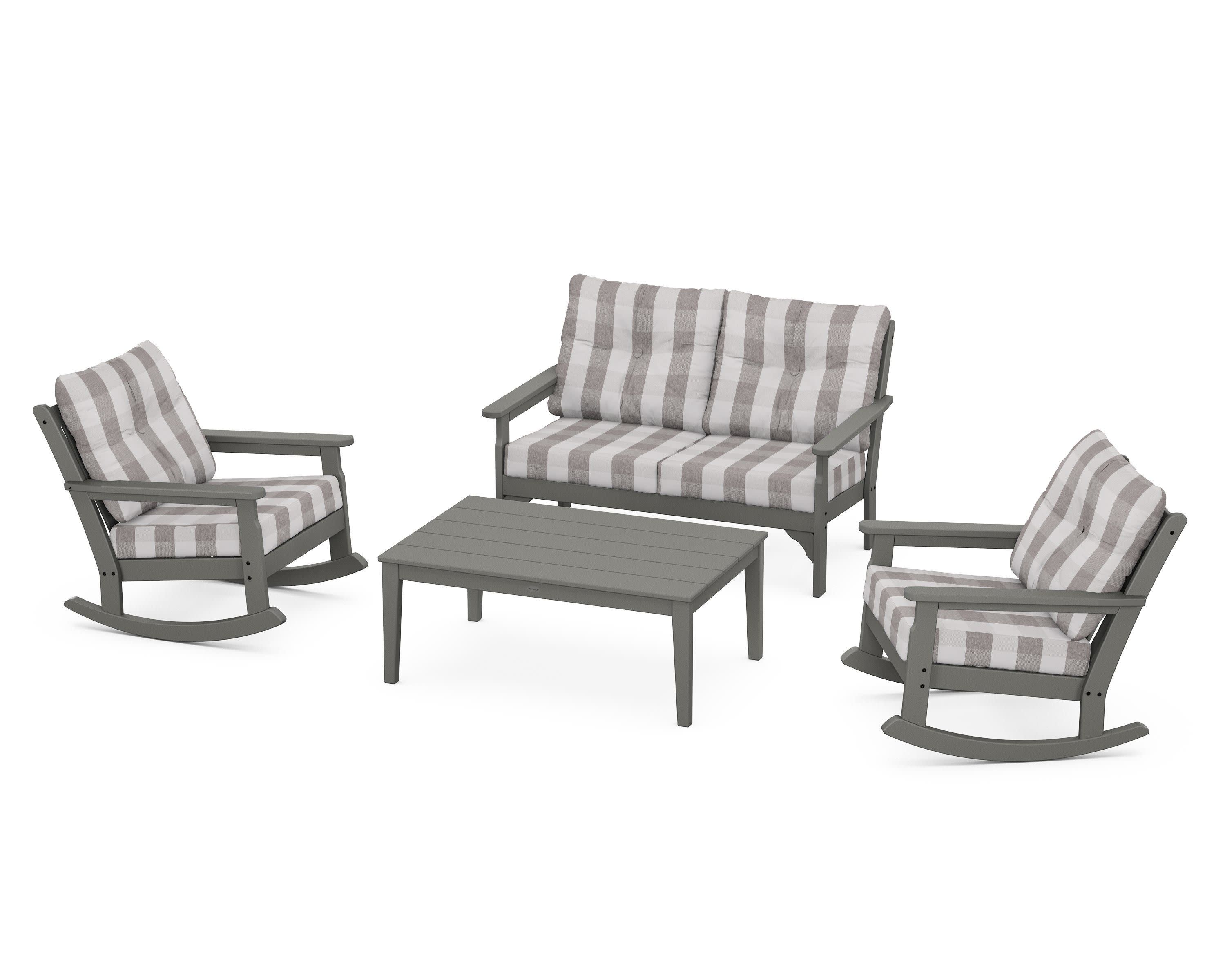 Vineyard 4-Piece Deep Seating Rocking Chair Set - Image 68