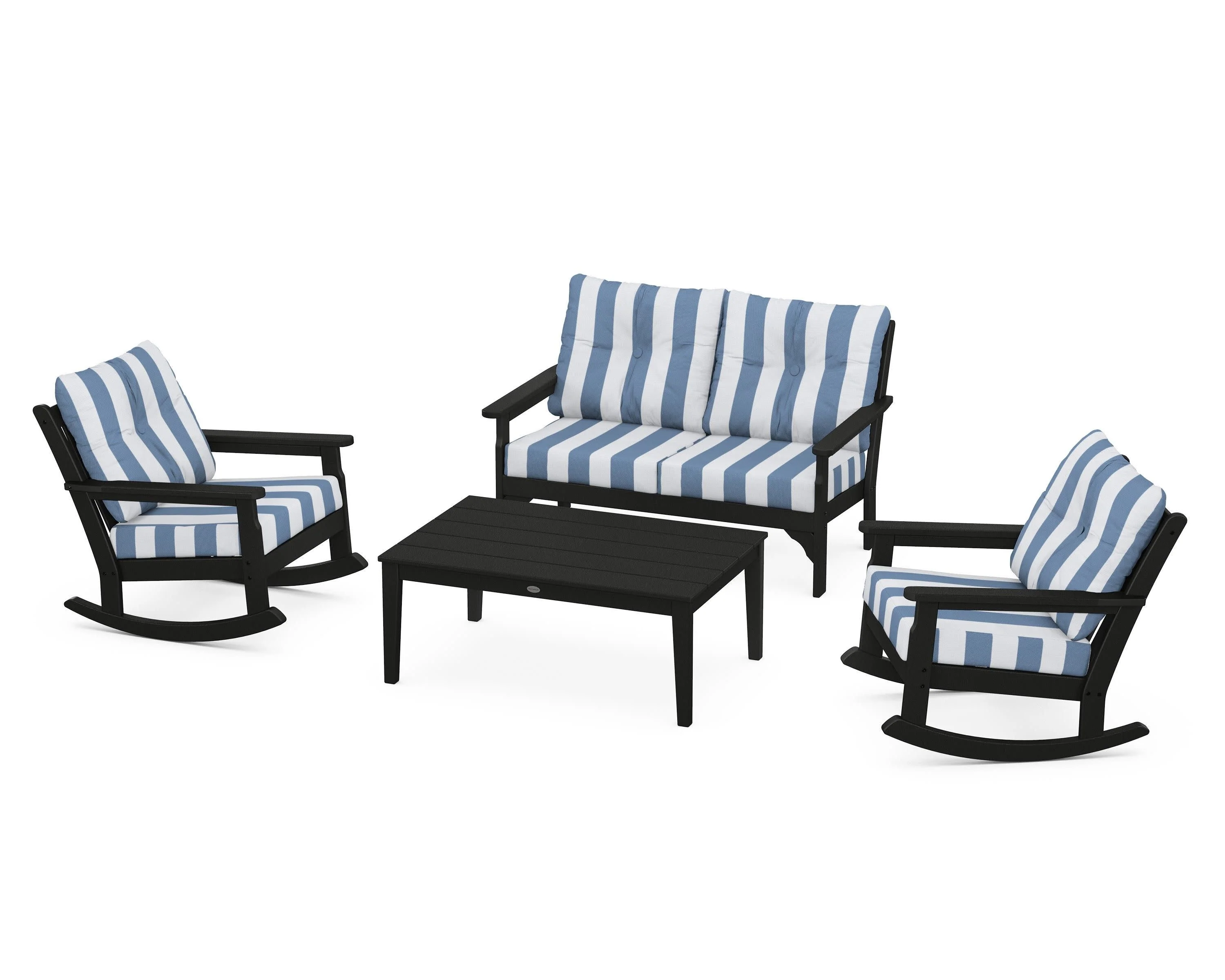 Vineyard 4-Piece Deep Seating Rocking Chair Set - Image 71