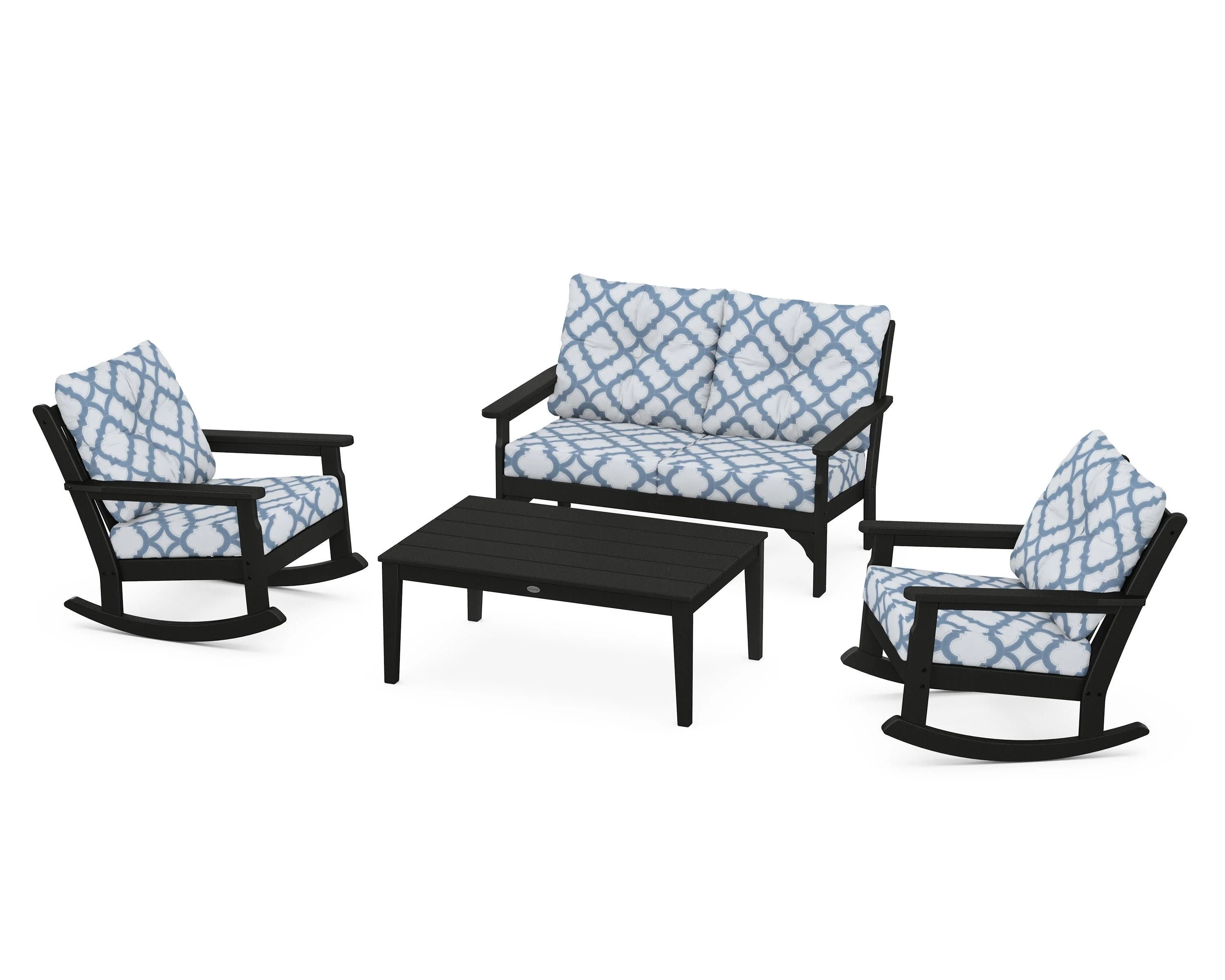 Vineyard 4-Piece Deep Seating Rocking Chair Set - Image 77