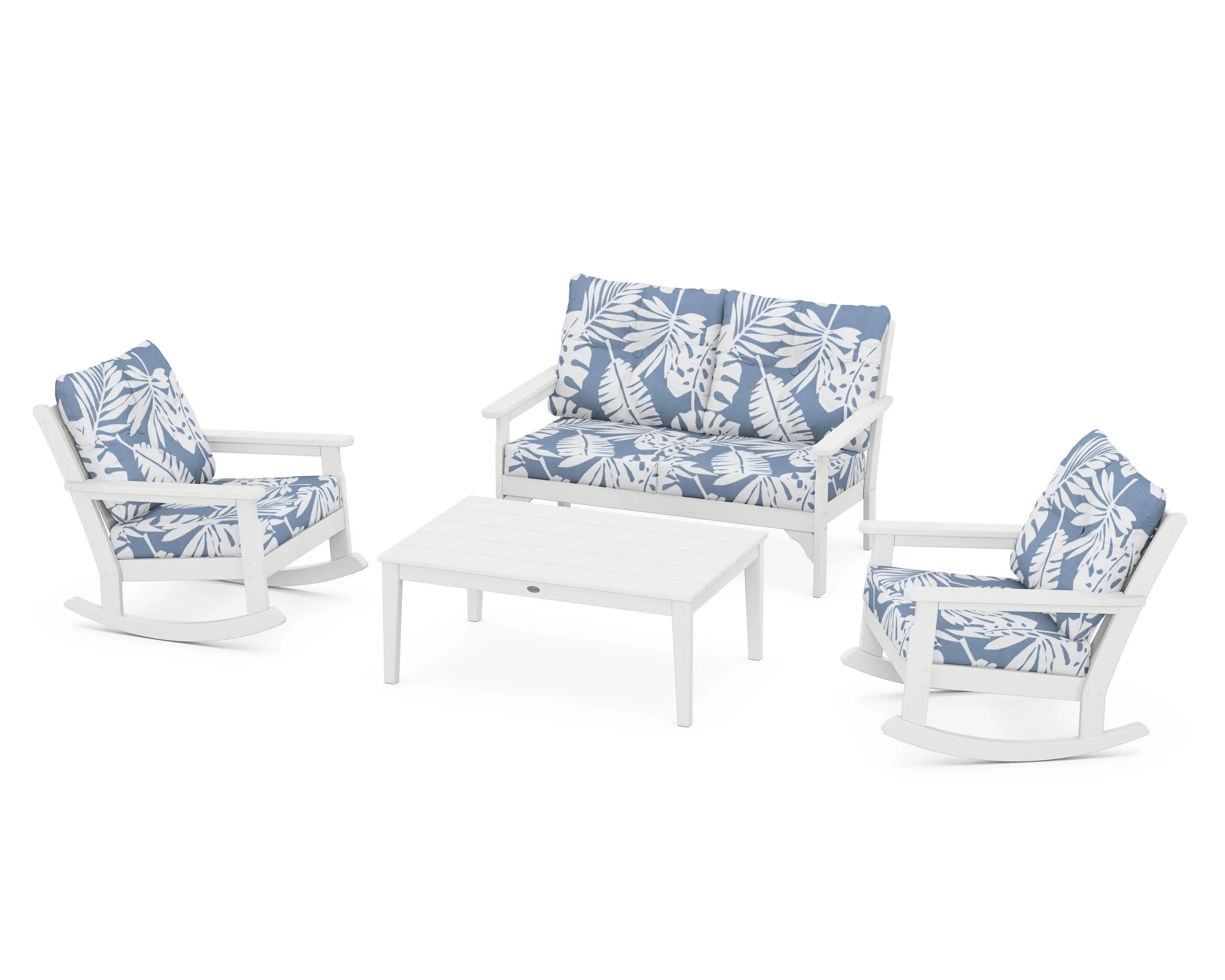 Vineyard 4-Piece Deep Seating Rocking Chair Set - Image 88